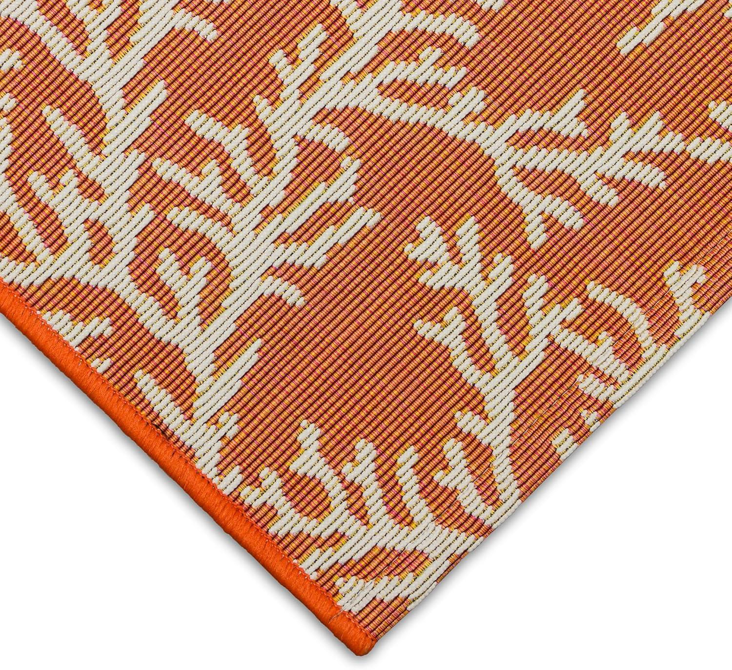 Liora Manne Esencia Coral Edge Indoor/Outdoor Mat Sunset 2' x 2'10"