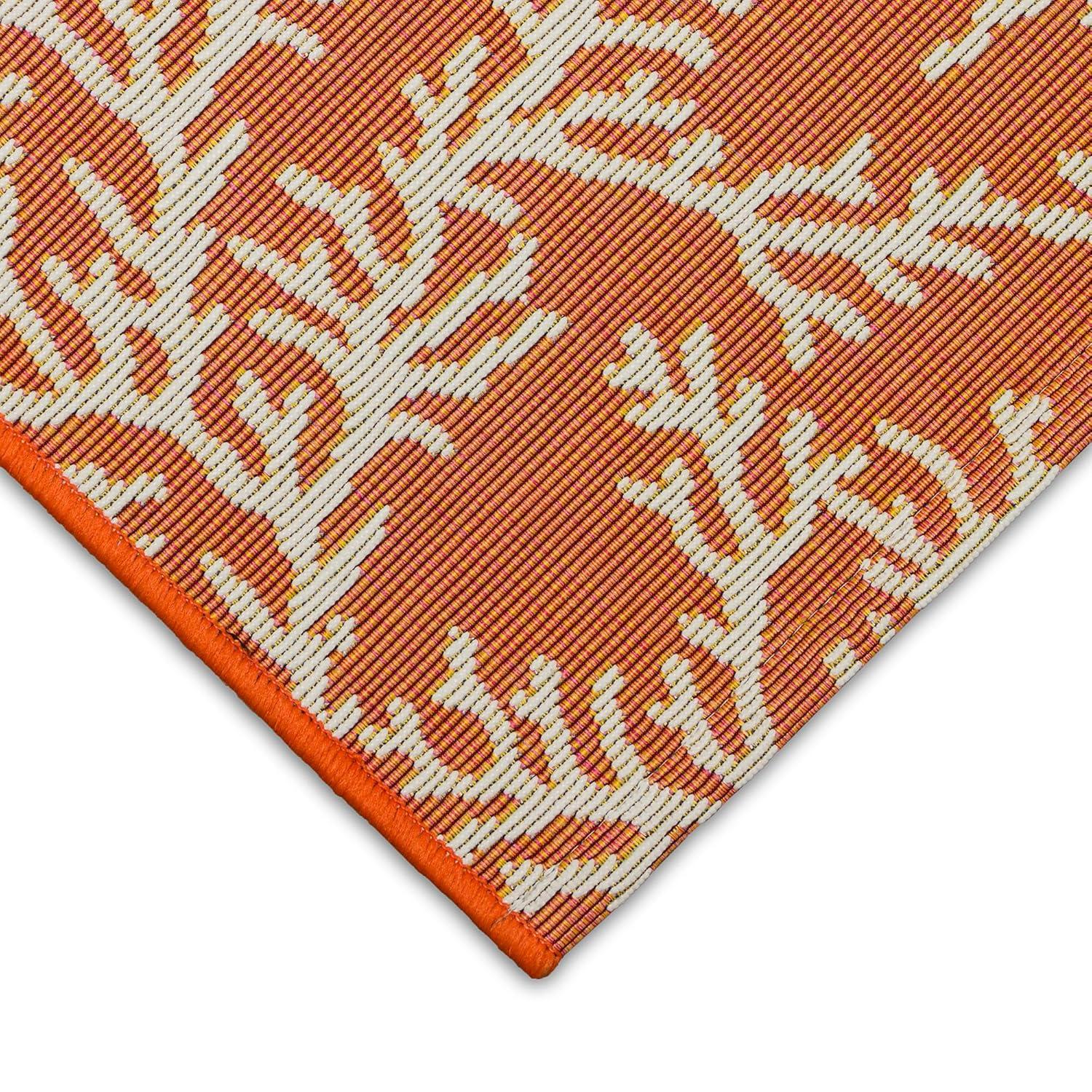 Liora Manne Esencia Coral Edge Indoor/Outdoor Mat Sunset 2' x 2'10"