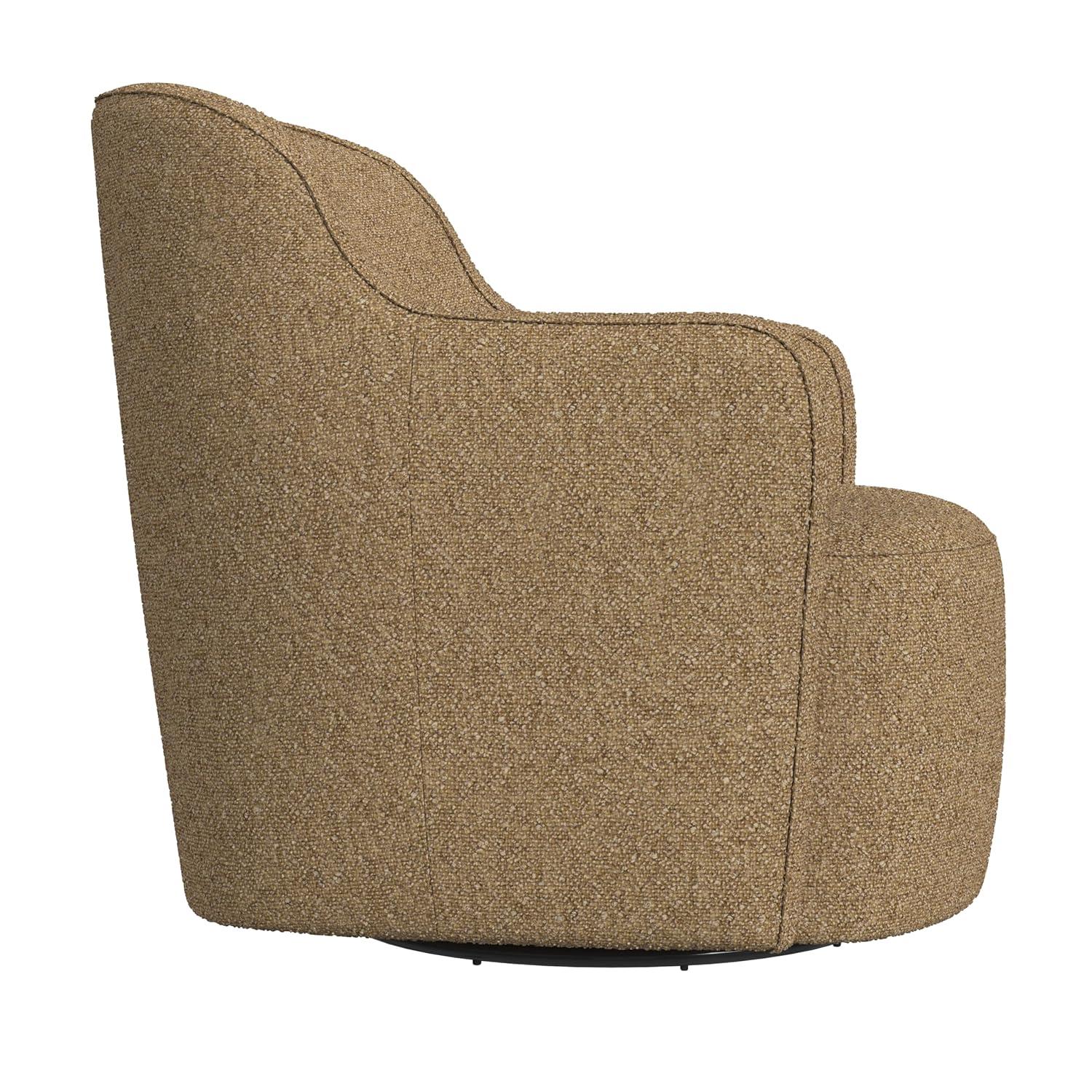 HomePop Upholstered Swivel Accent Chair Light Tan