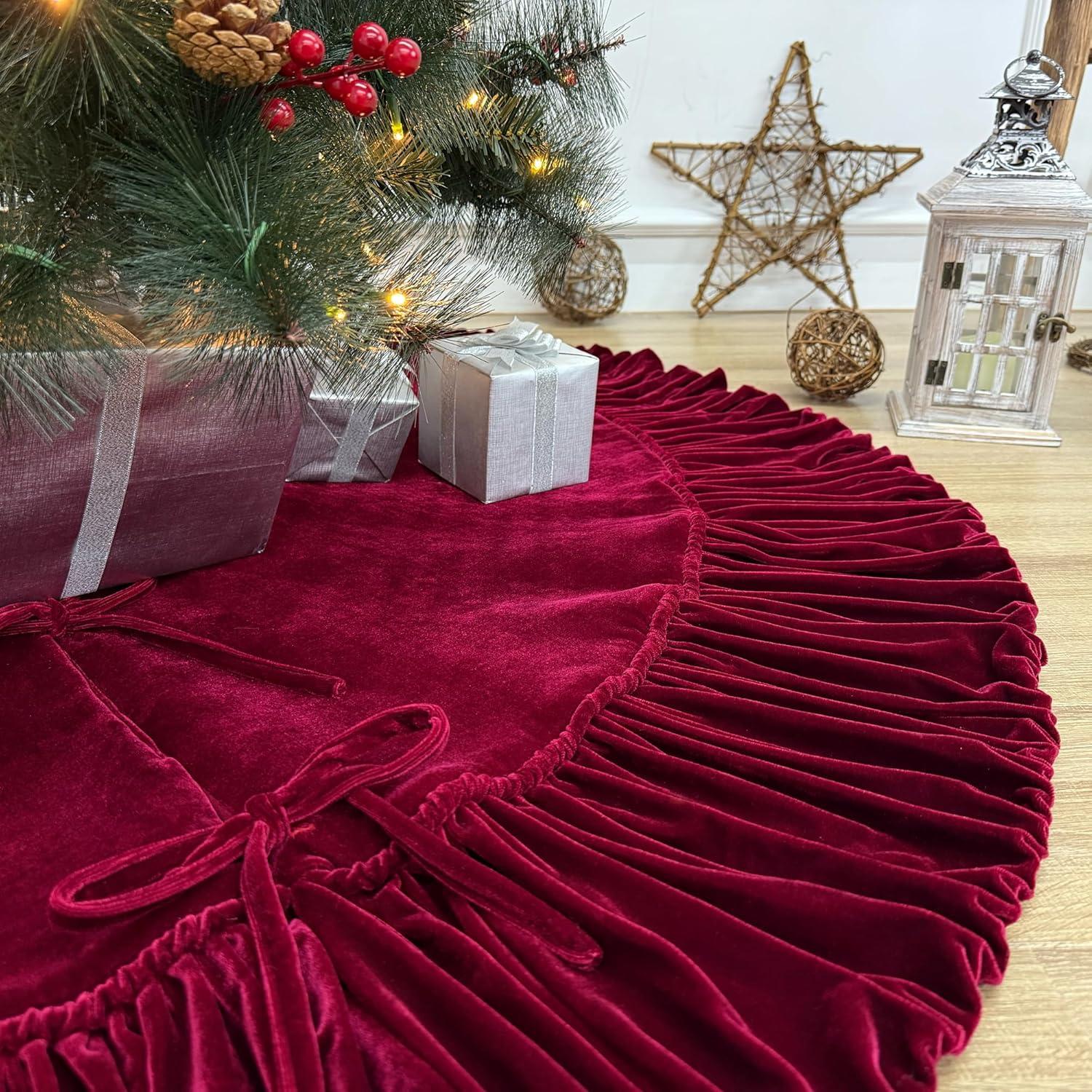 Hubbert Plush Velvet Christmas Textile Collection