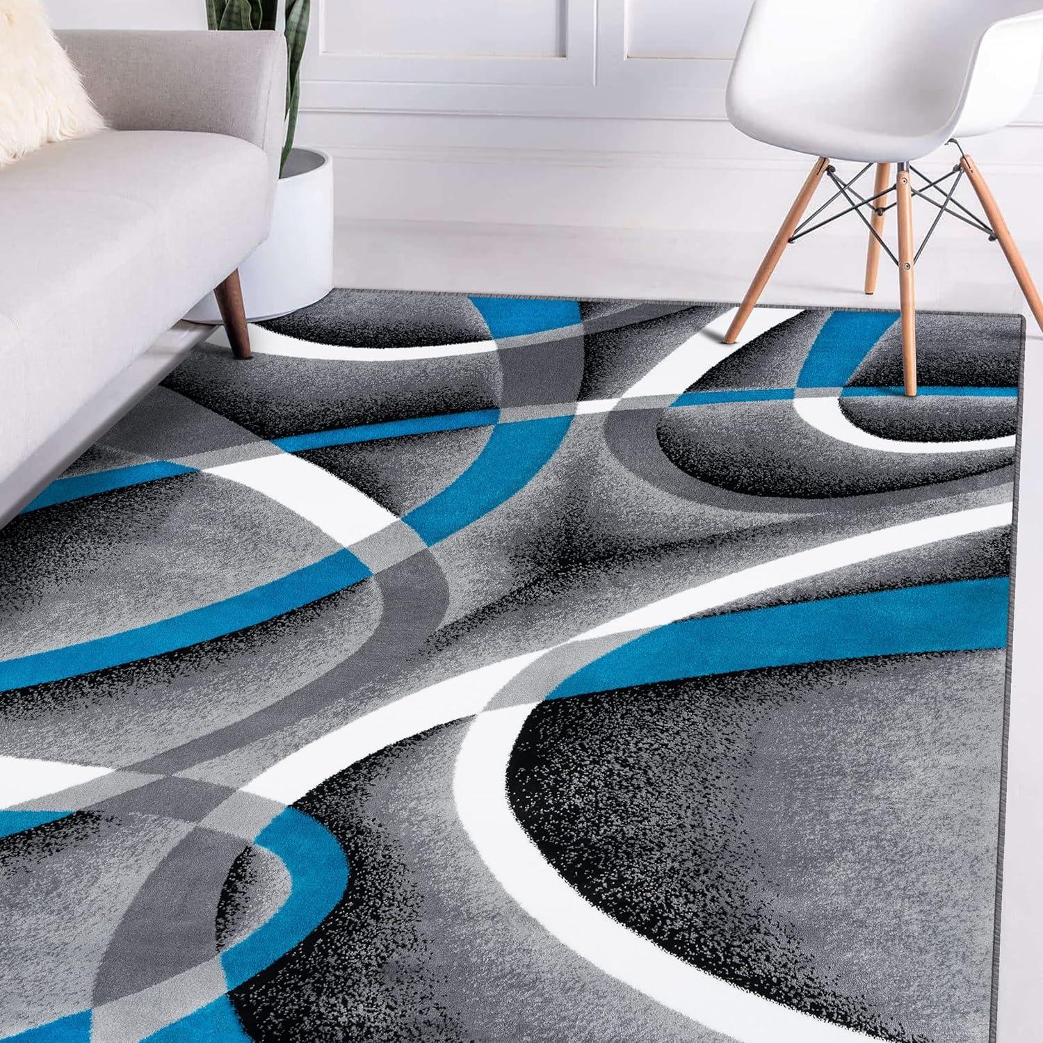 Luxe Weavers Modern Abstract Geometric Area Rug