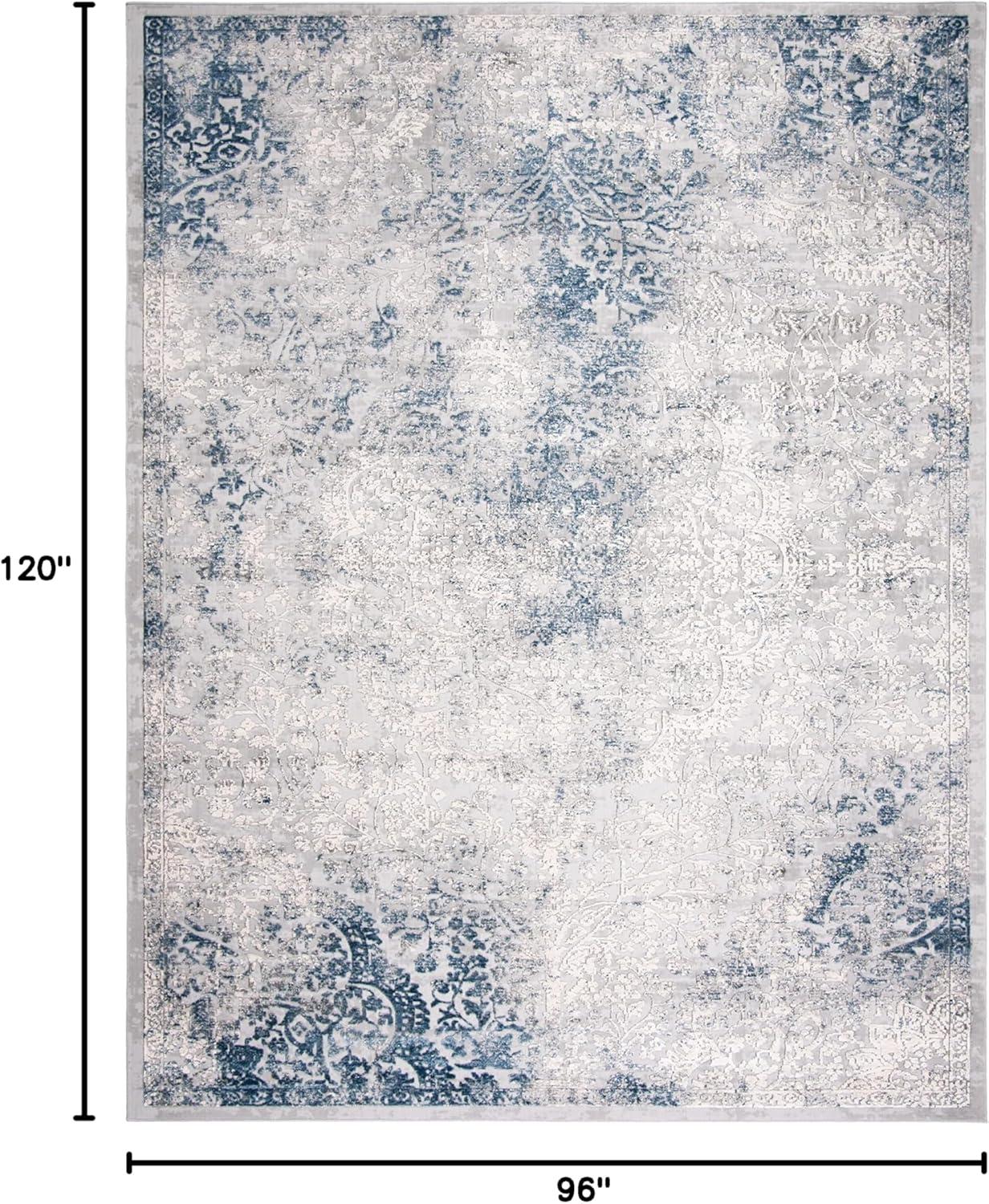 Invista INV403 Power Loomed Area Rug - Grey/Blue - 8'x10' - Safavieh.