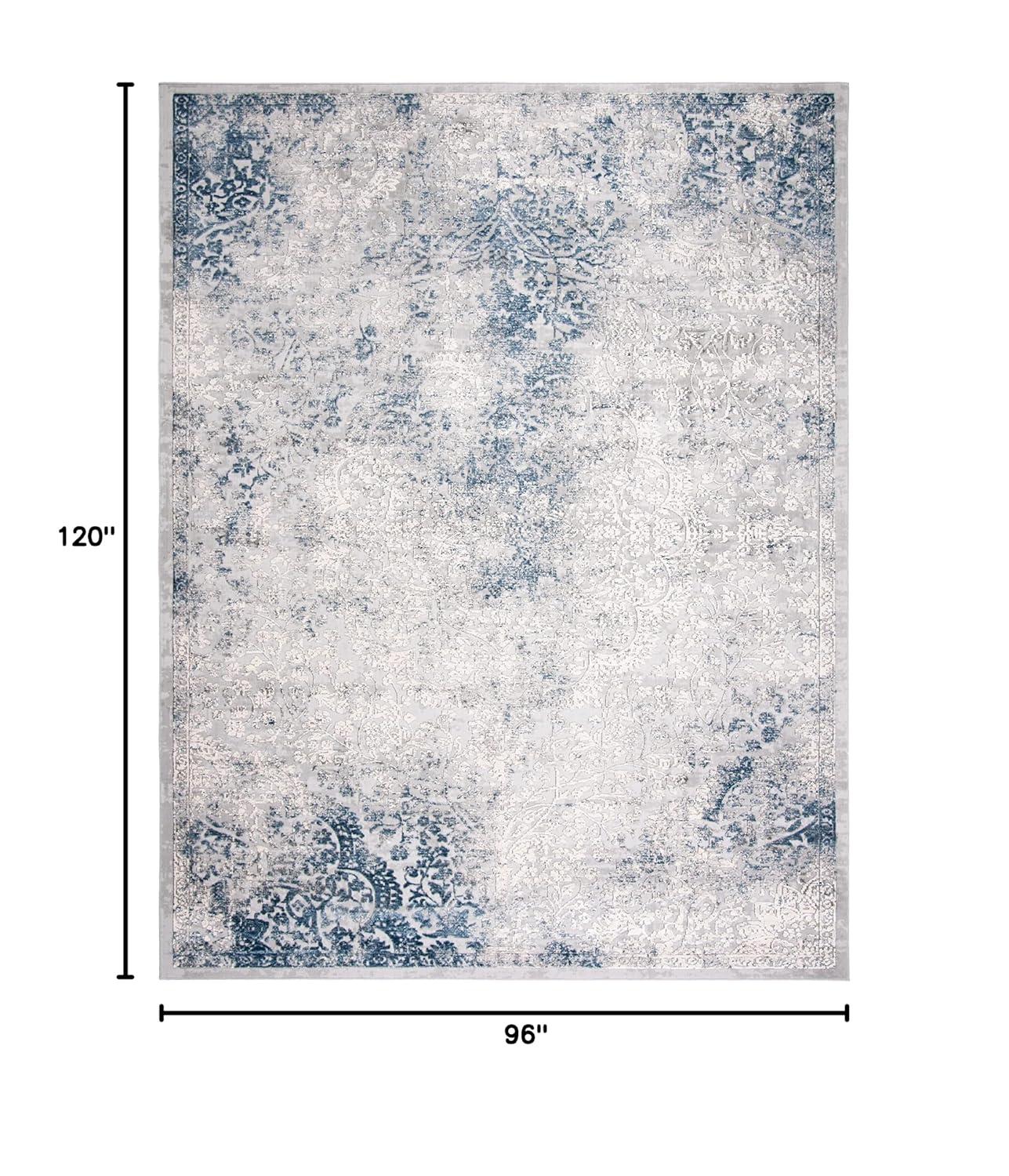 Invista INV403 Power Loomed Area Rug - Grey/Blue - 8'x10' - Safavieh.