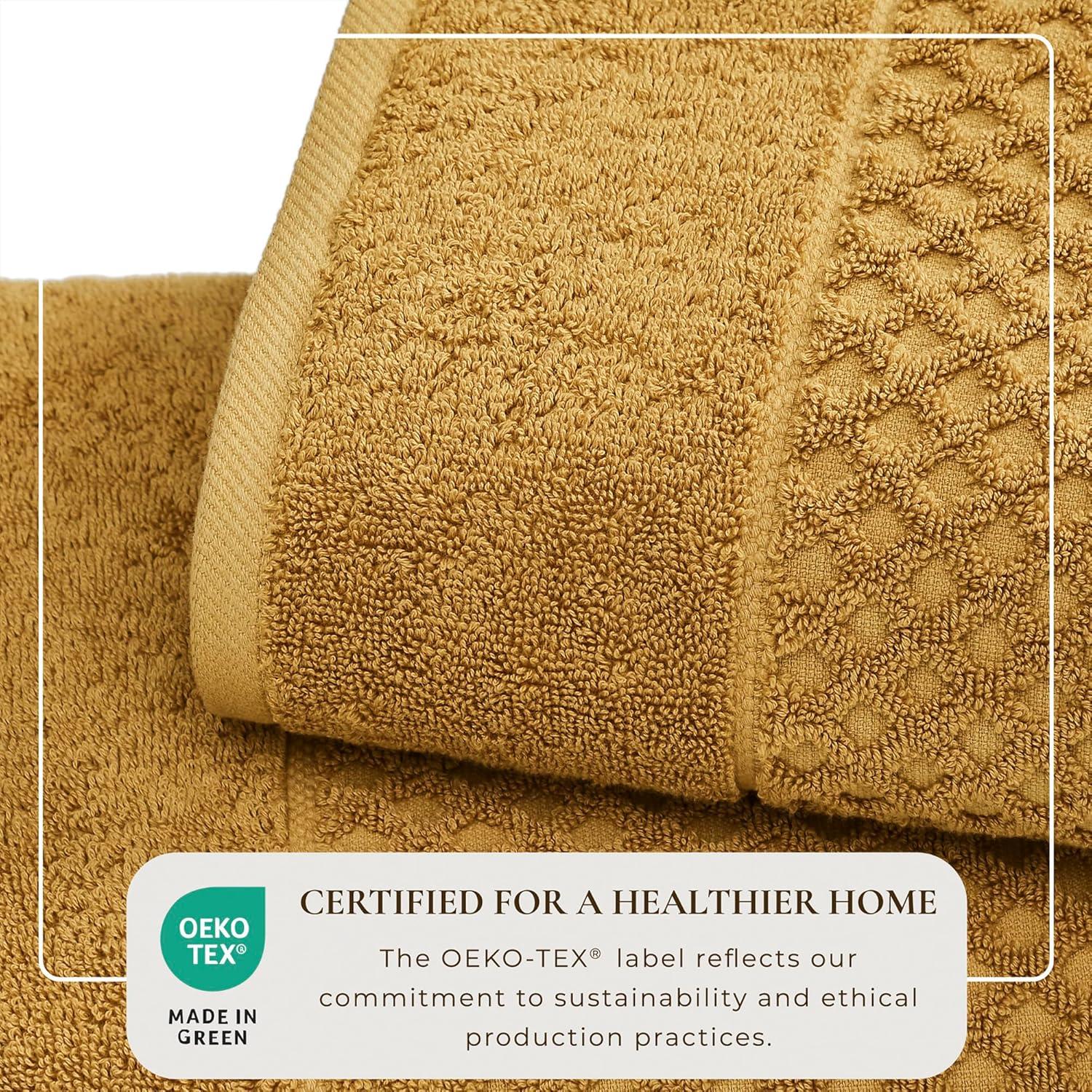 FreshFolds Ultra-Soft & Absorbent 100% Cotton Towel Set