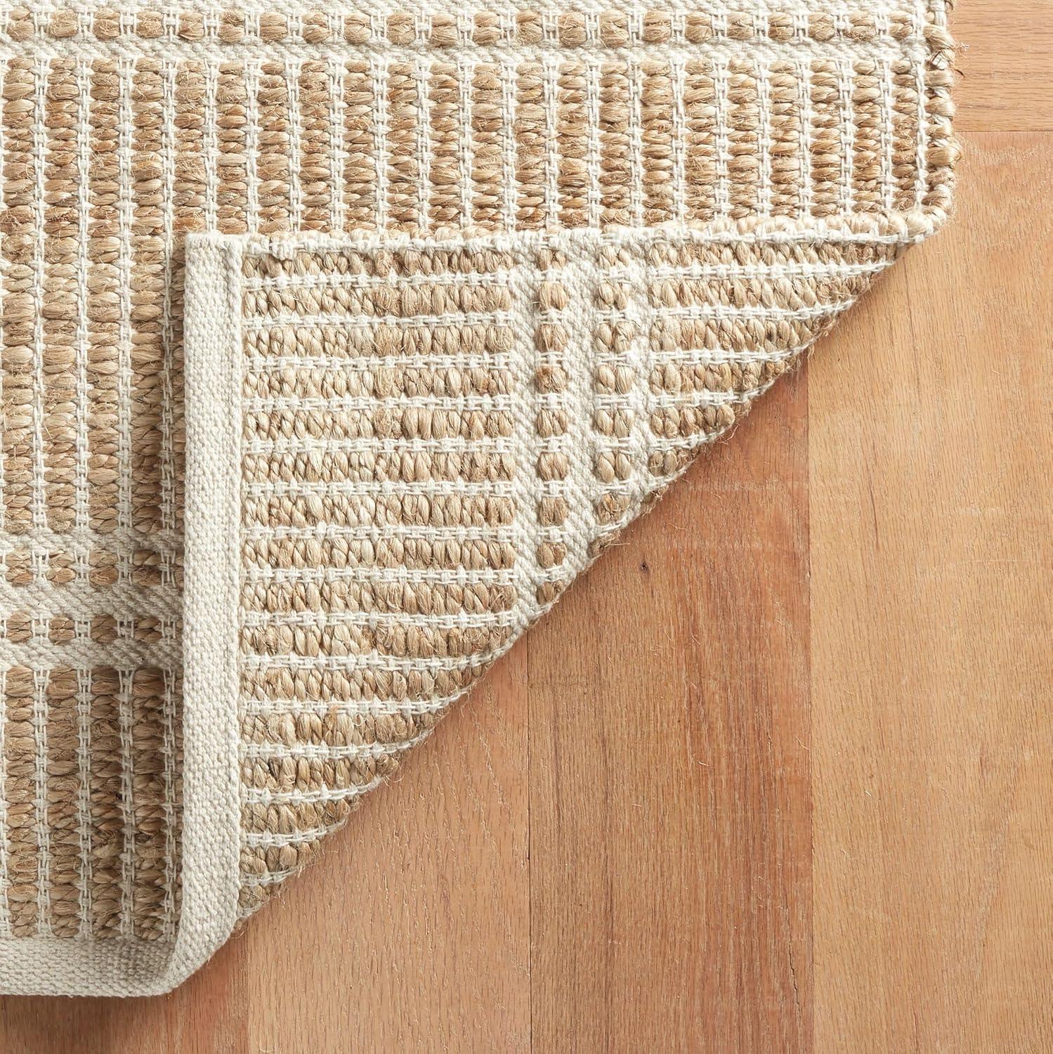Milo Ivory Handwoven Jute/Cotton Rug