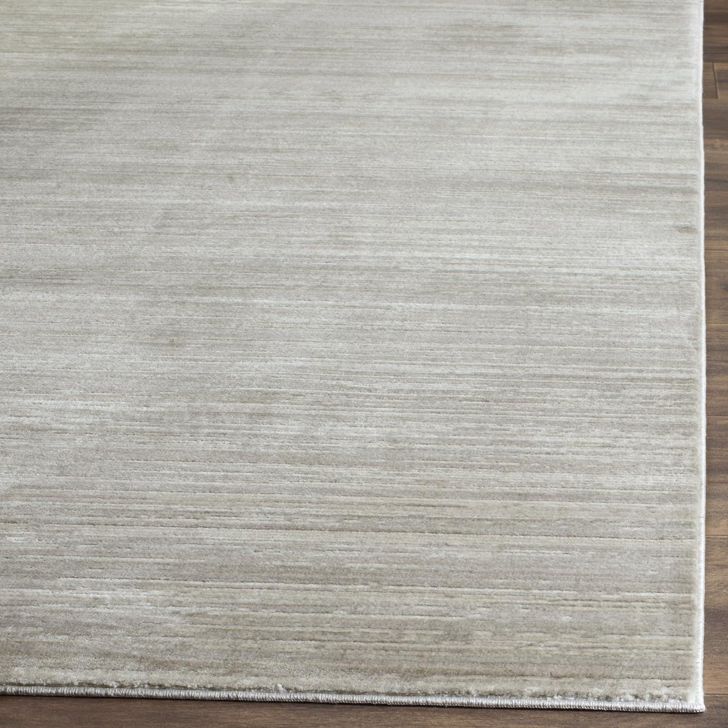 Safavieh Mystique Albox 5 x 8 (ft) Loomed Polyester Slate Rectangular Indoor Stripe Industrial Area rug