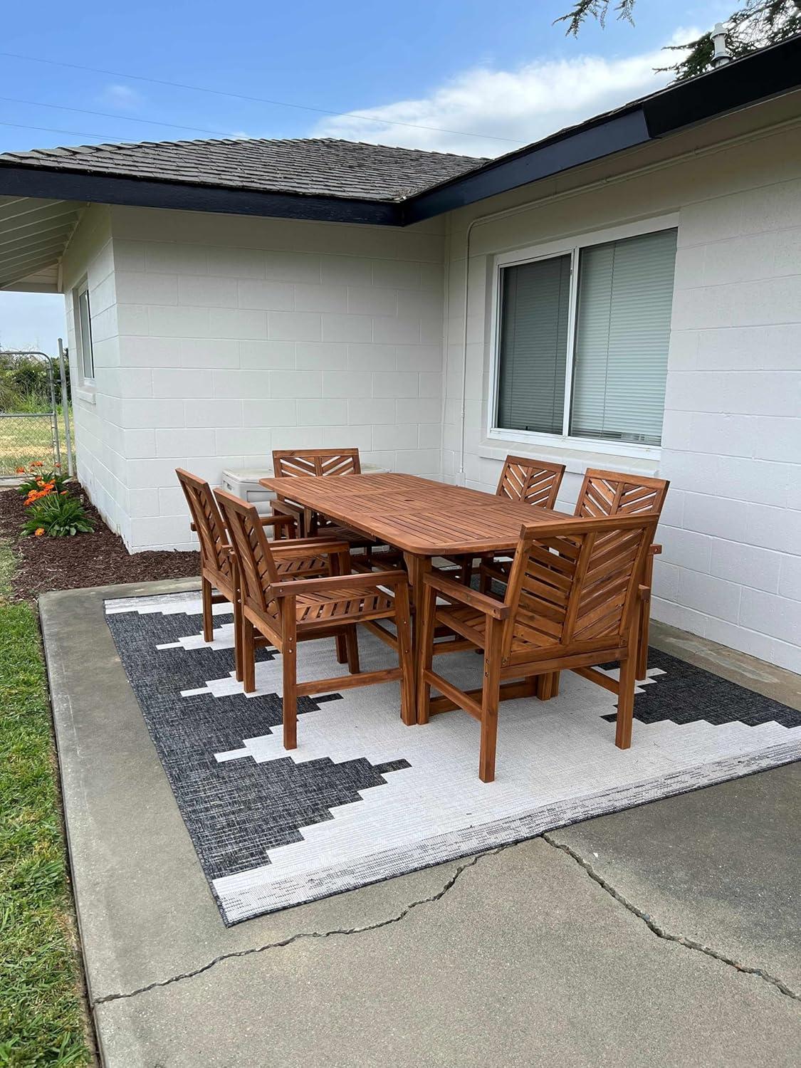 Hauteloom Square Area Rug   Black