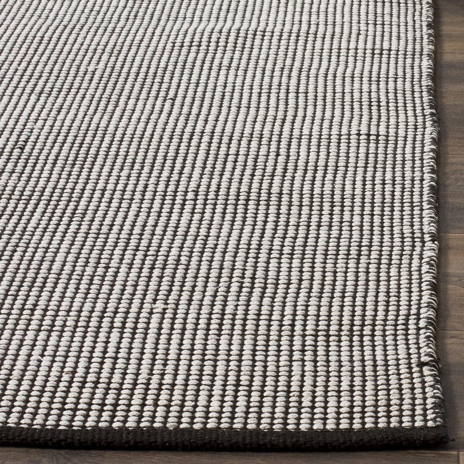 Montauk MTK345 Hand Woven Indoor Area Rug - Ivory/Black - 8'x10' - Safavieh