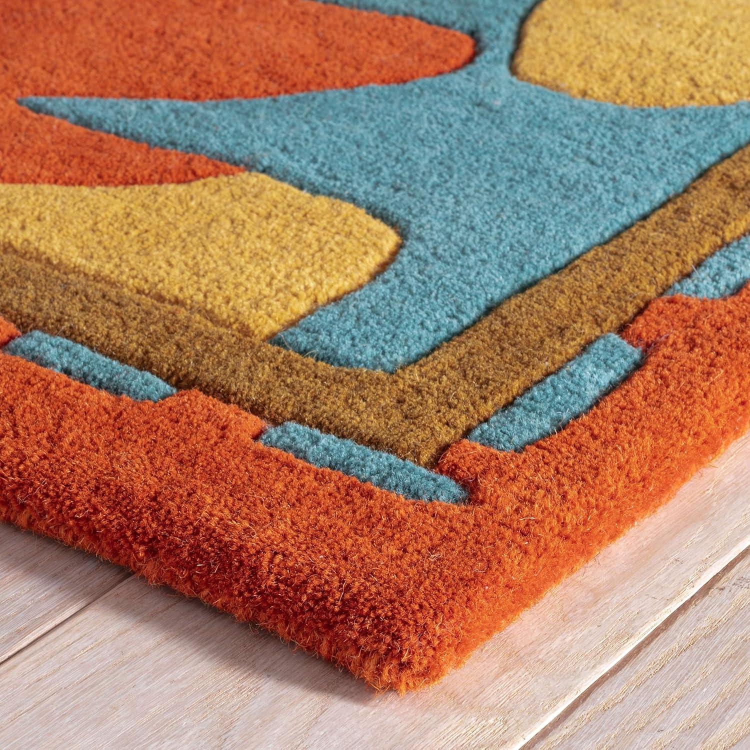Ines Multi Hand Micro Hooked Wool Rug
