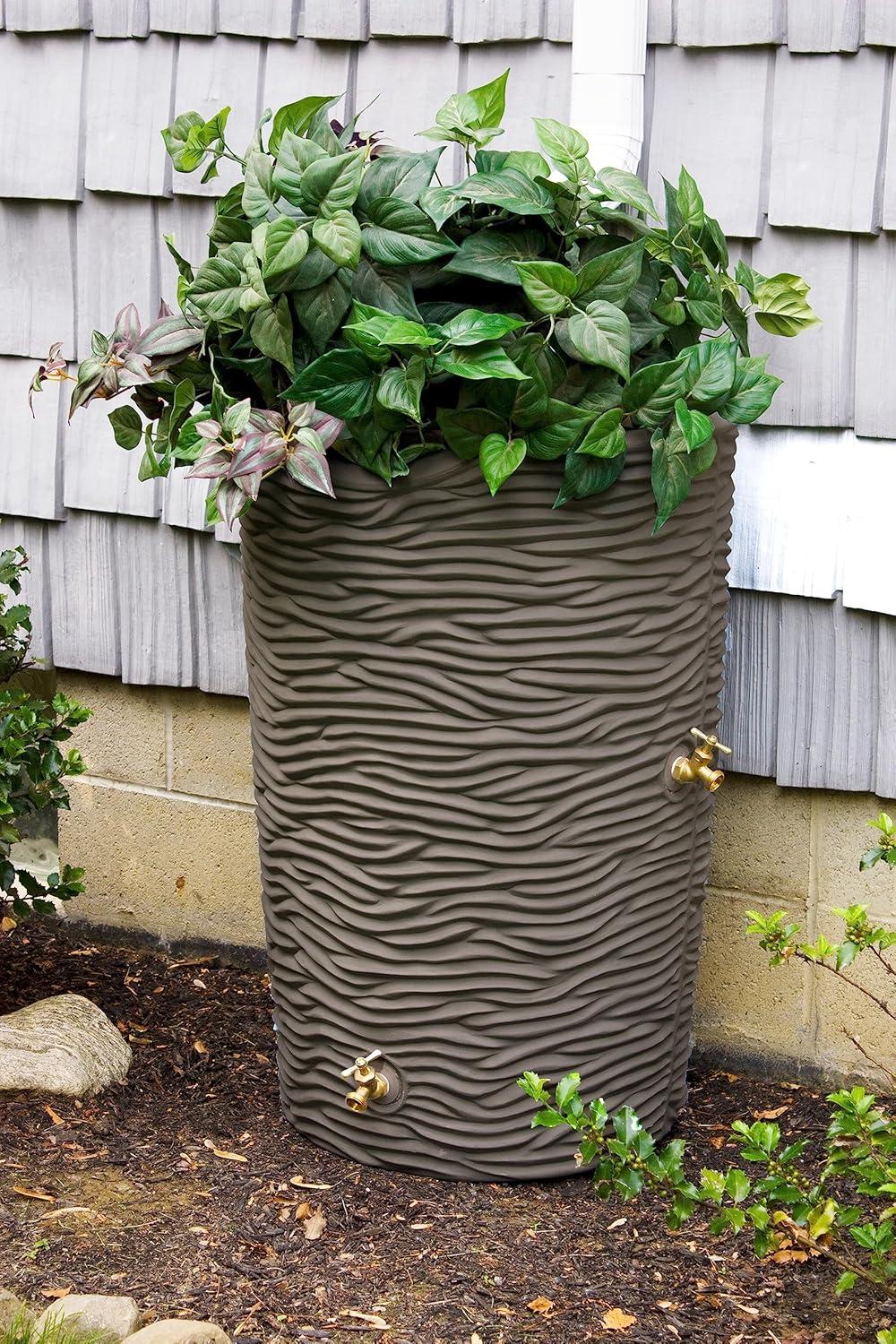 Good Ideas Good Ideas 50 Gallons Plastic Drainable Planter Rain Barrel