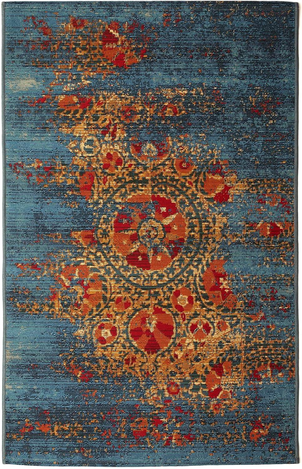 Liora Manne Marina Suzanie Indoor/Outdoor Area Rug Blue 2'7" x 4'3"