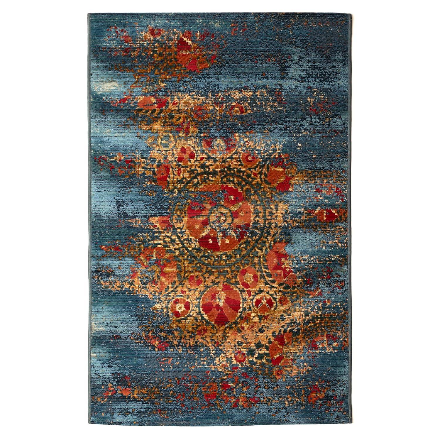 Liora Manne Marina Suzanie Indoor/Outdoor Area Rug Blue 2'7" x 4'3"