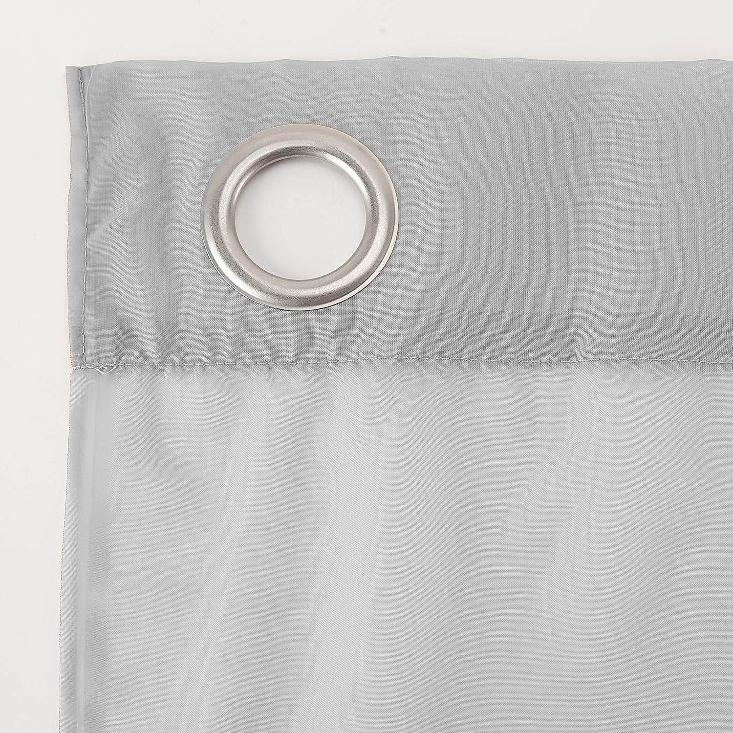 Collections Etc Emily Sheer Voile Fabric Grommet Top Window Panels
