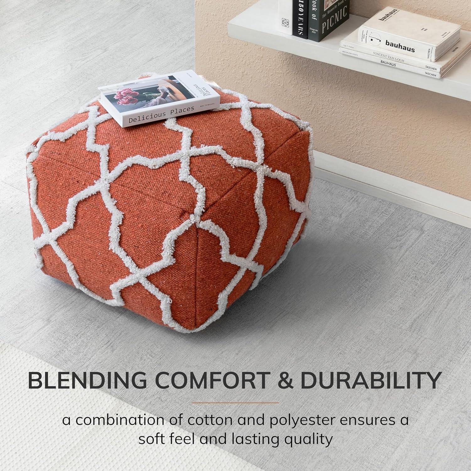 B Sides Moroccan Inspired Pouf - Anji Mountain