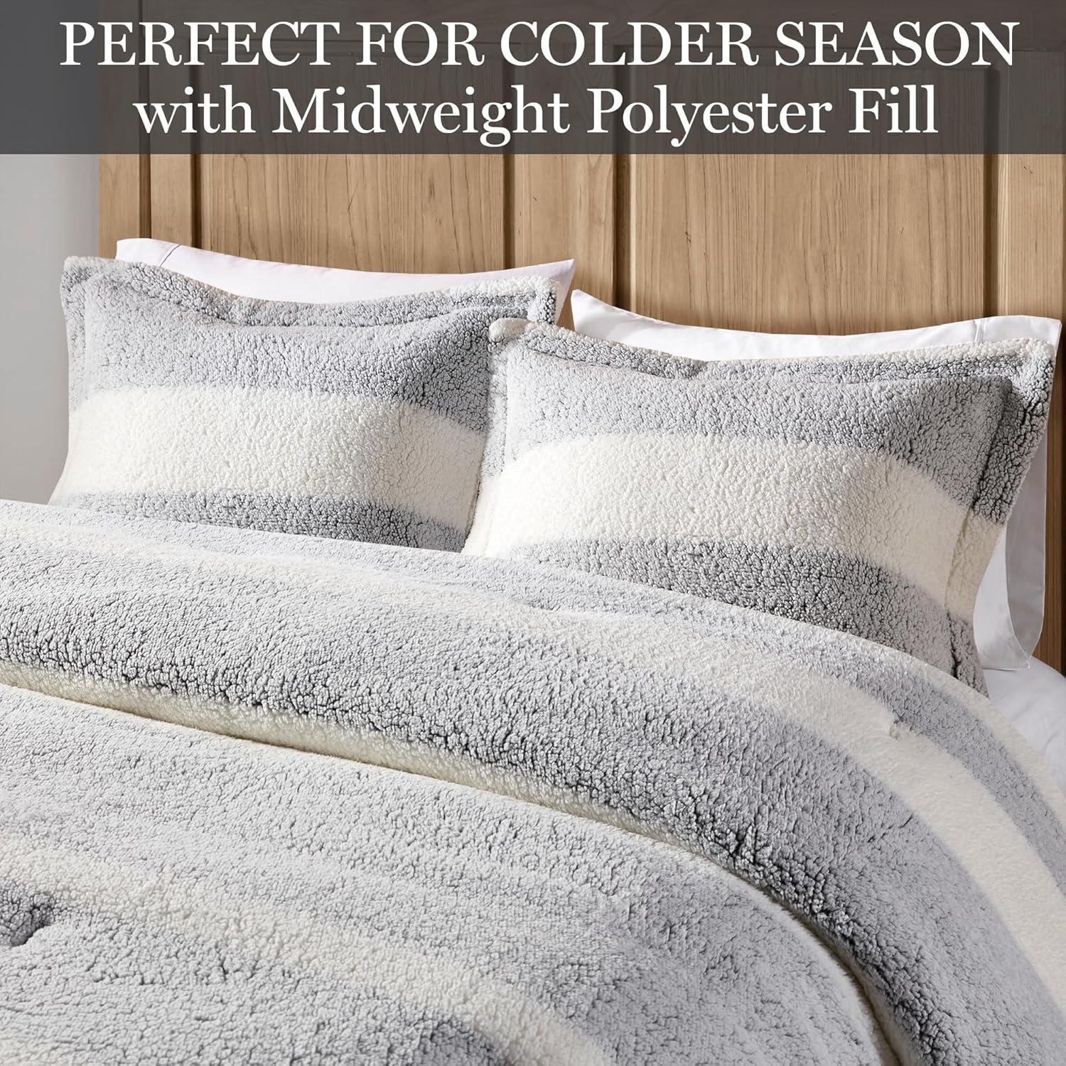 Madison Park Sherpa Comforter Set