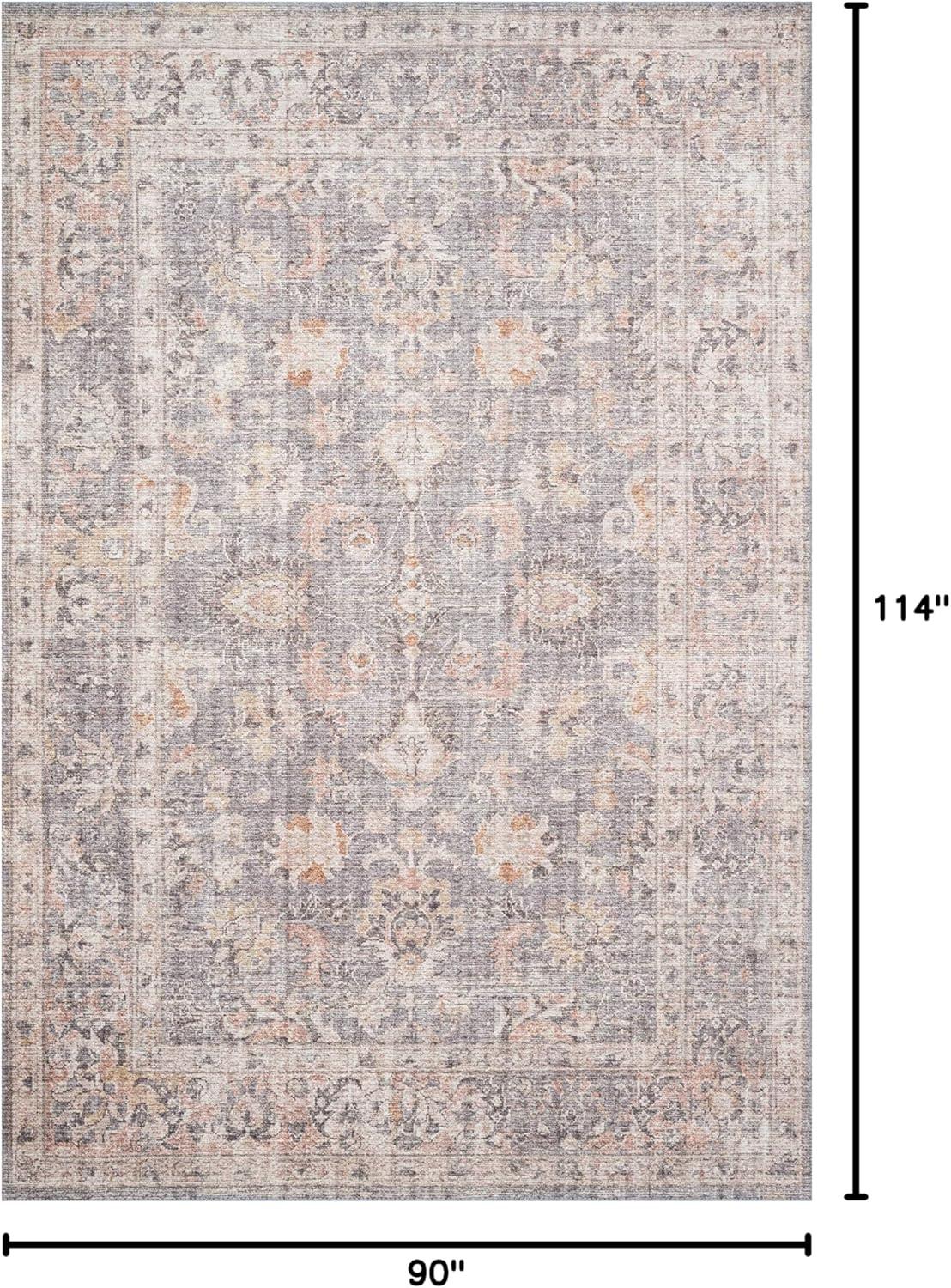 Roze Rug - Grey and Apricot / 7'6" x 9'6"