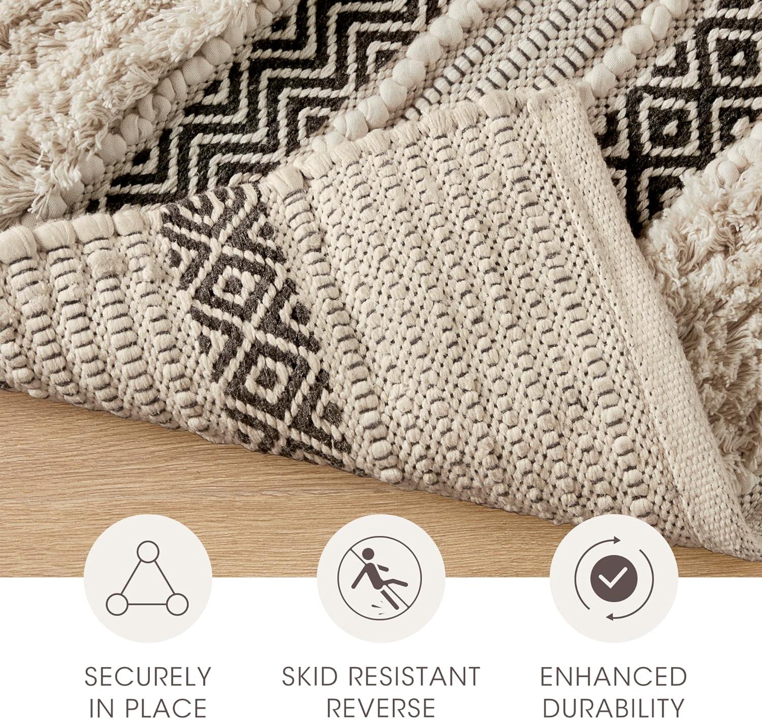 INK+IVY Asher Cotton Blend Bath Rug with Non-Slip Backing & Reviews | Wayfair