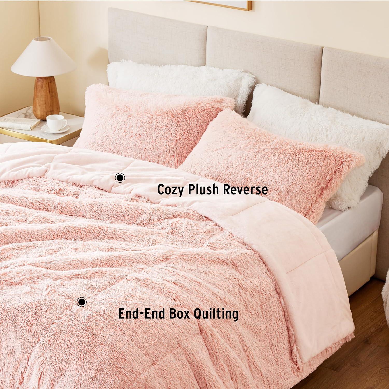 Malea Shaggy Faux Fur Comforter Mini Set