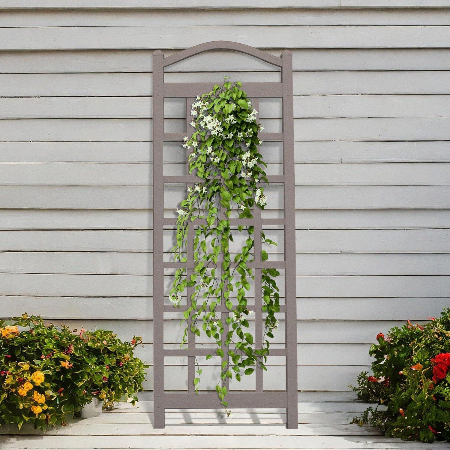 Dura-Trel Cambridge 28 x 75 Inch PVC Vinyl Outdoor Garden Patio Trellis