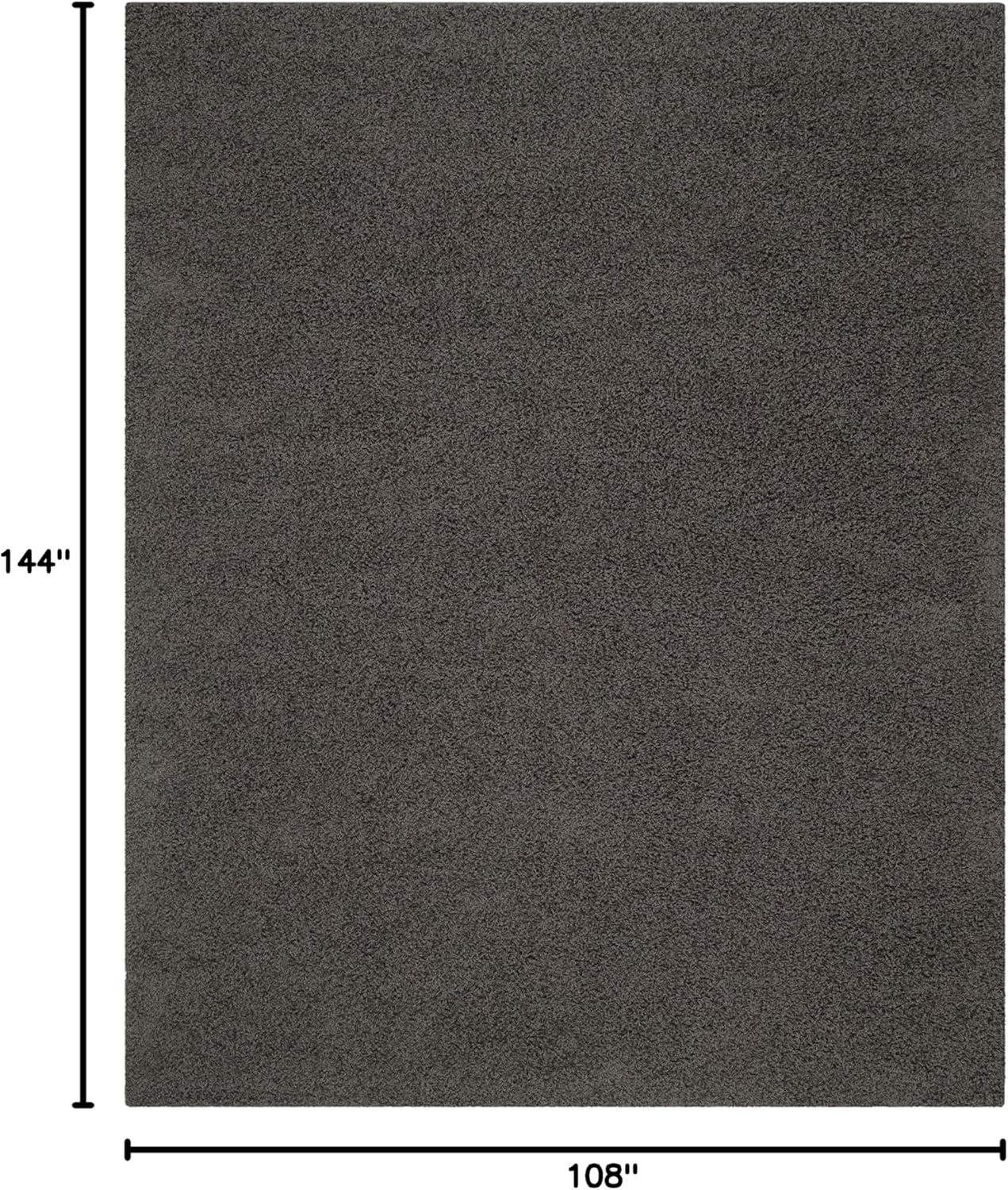 Athens Shag SGA119 Power Loomed Indoor Area Rug - Dark Grey - 9'x12' - Safavieh