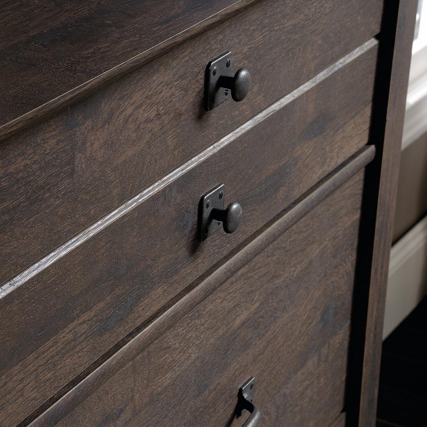 Sauder Carson Forge 4-Drawer Dresser, Coffee Oak Finish