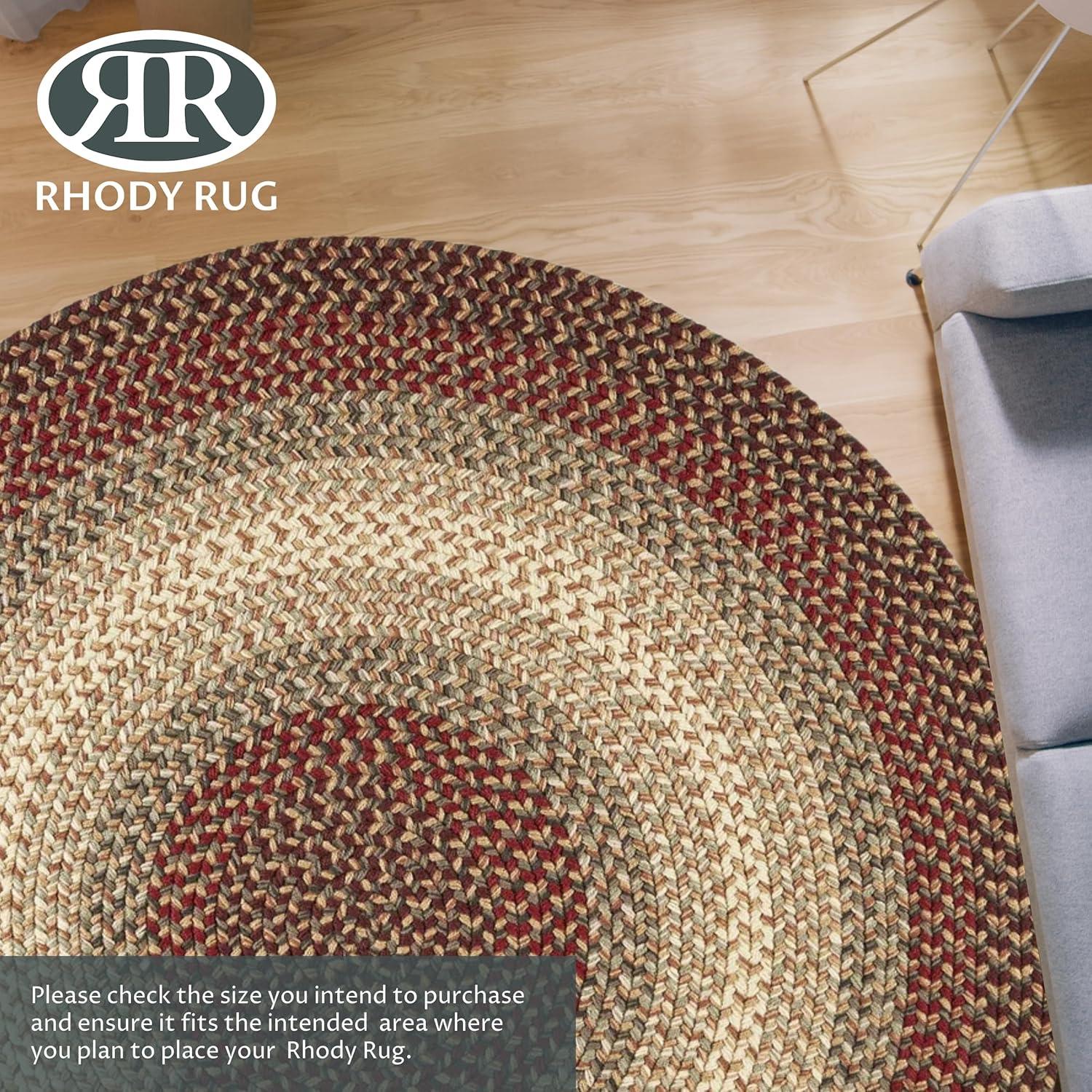 Rhody Rug  Easy Living 6' Round Rug Spanish Red