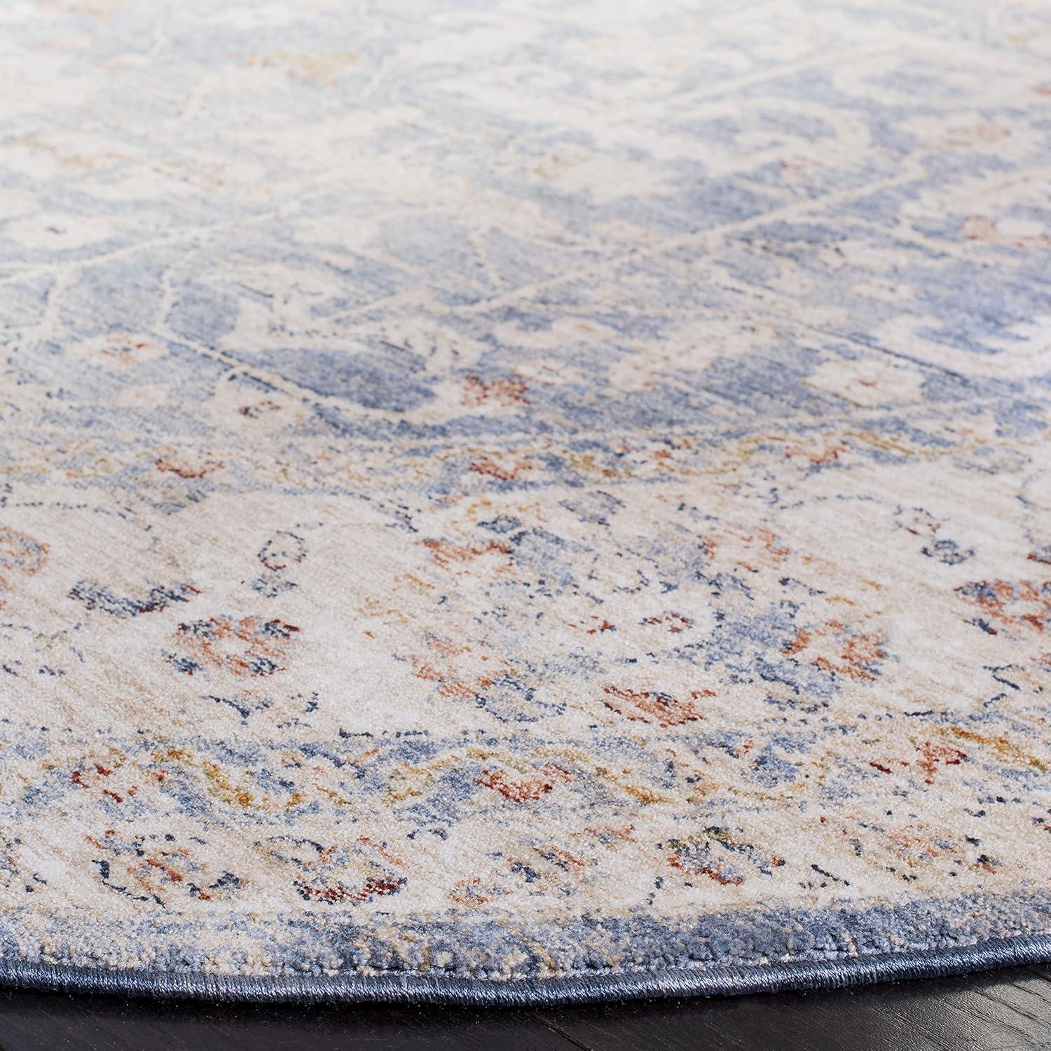 Heirloom HRL704 Power Loomed Runner Rug - Light Blue/Ivory - 2'x8' - Safavieh.