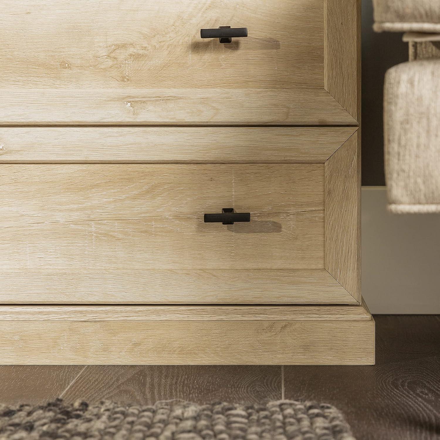 Clyde Classic 2-Drawer Nightstand Set in White Oak