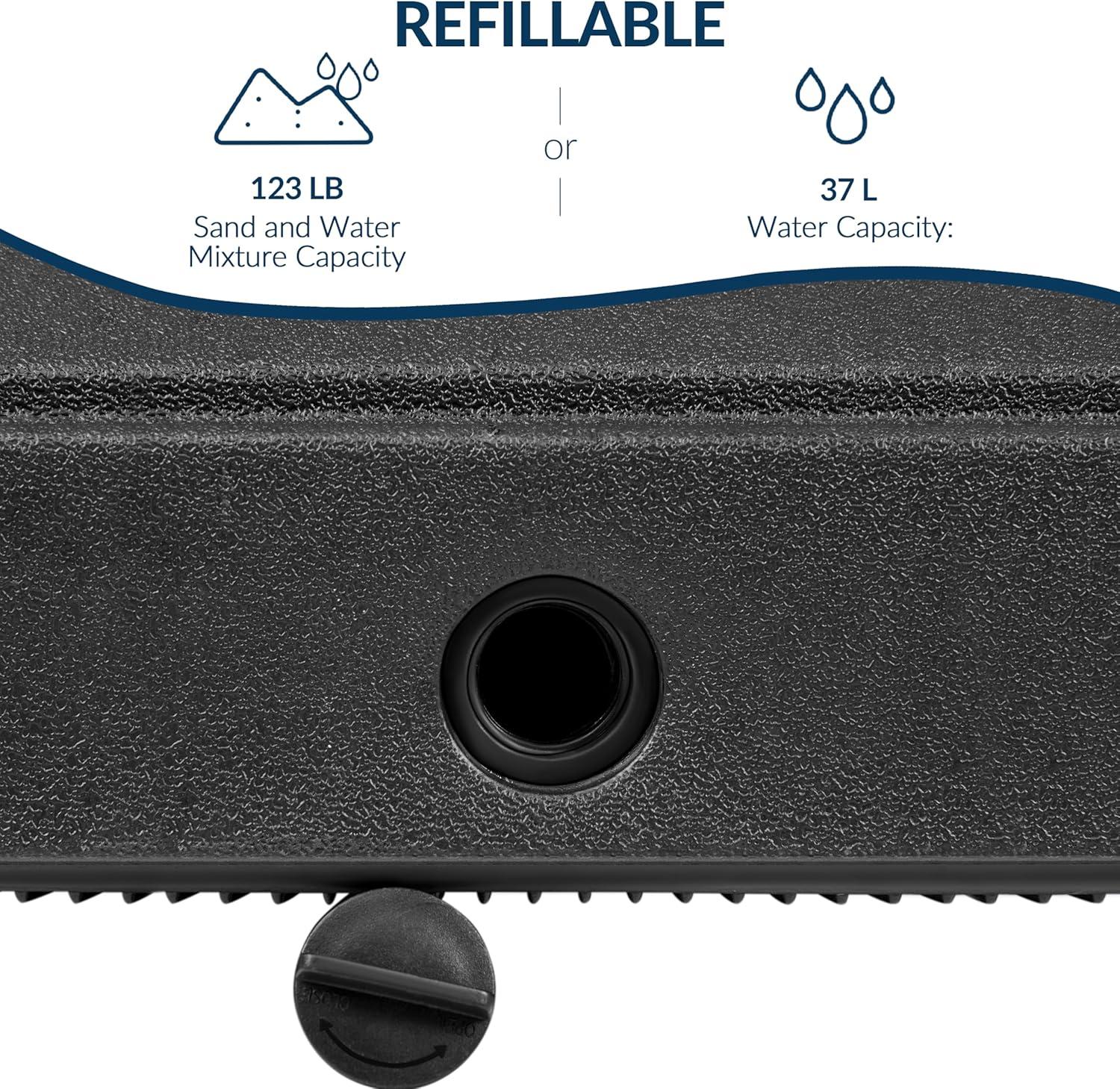 Yaheetech Portable Patio Umbrella Base, Black