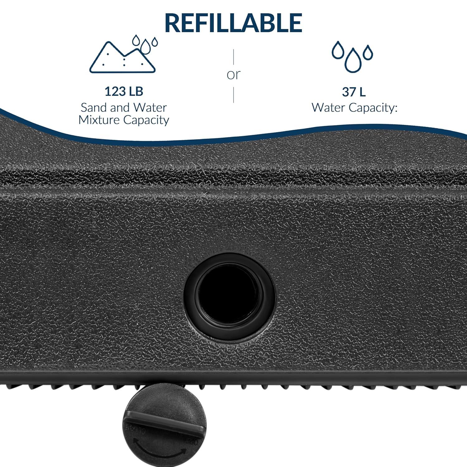 Yaheetech Portable Patio Umbrella Base, Black