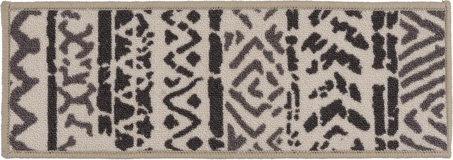 World Rug Gallery Bohemian Design Geometric Non-Slip Stair Treads