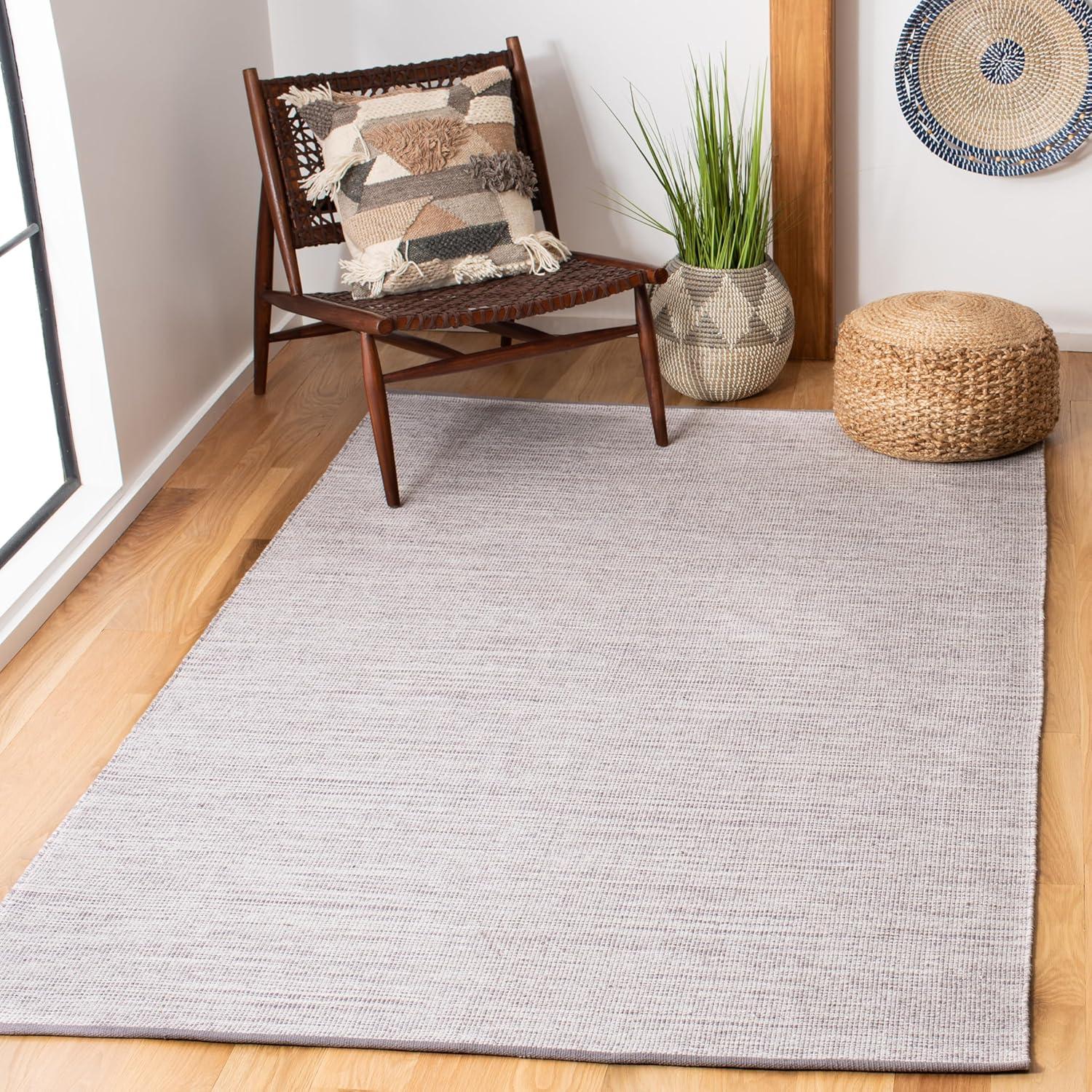 Montauk MTK250 Hand Woven, Flat Weave Indoor Area Rug - Silver - 6'x9' - Safavieh