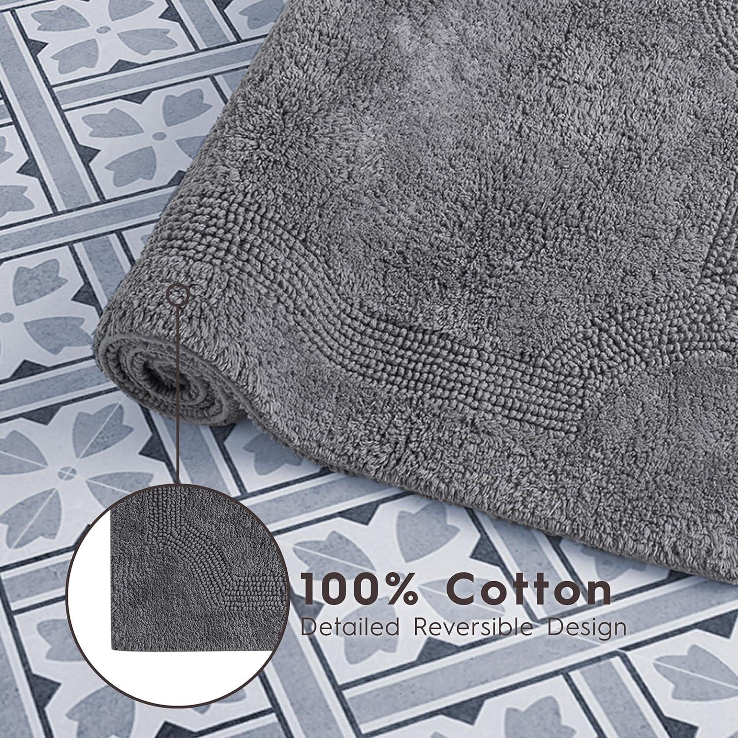 Laura Ashley Laura Ashley Reversible Cotton Bath Rug