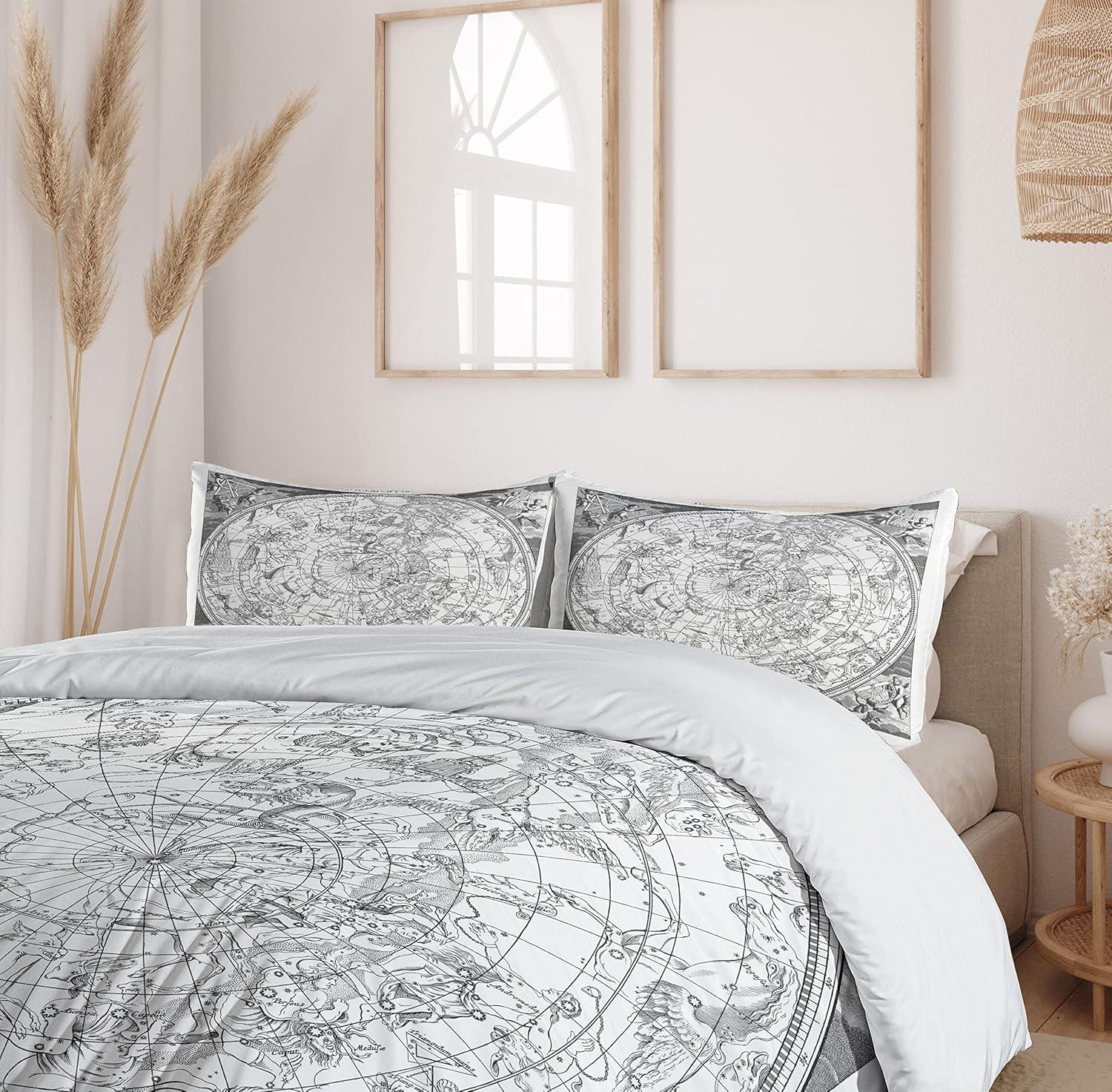 Ambesonne Constellation Eclectic Duvet Cover Set