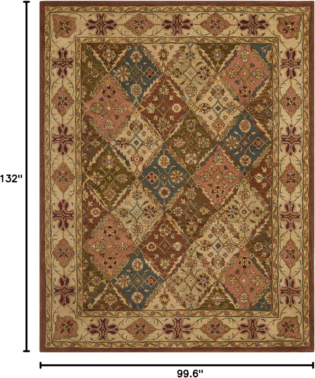 SAFAVIEH Heritage Abbey Traditional Wool Area Rug, Beige, 8'3" x 11'