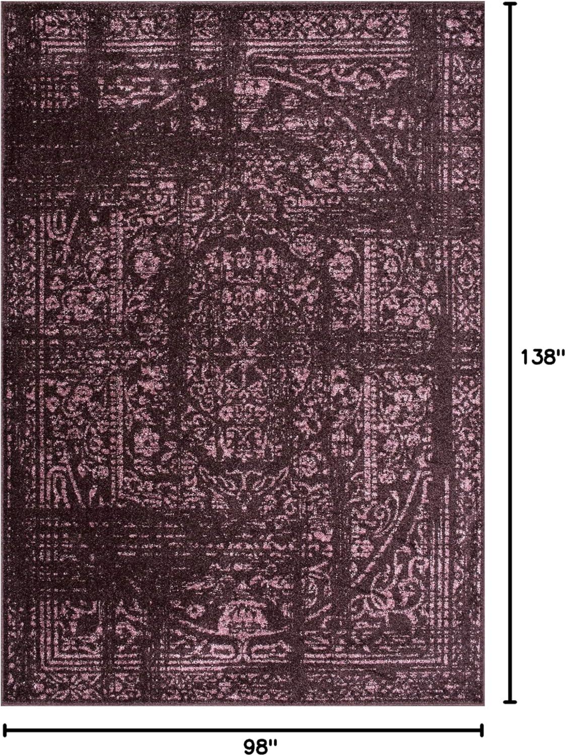 Nuloom Arlena Oriental/Persian 8x10 Indoor Area Rug for Living Room Bedroom Dining Room Kitchen, Burgundy/Pink