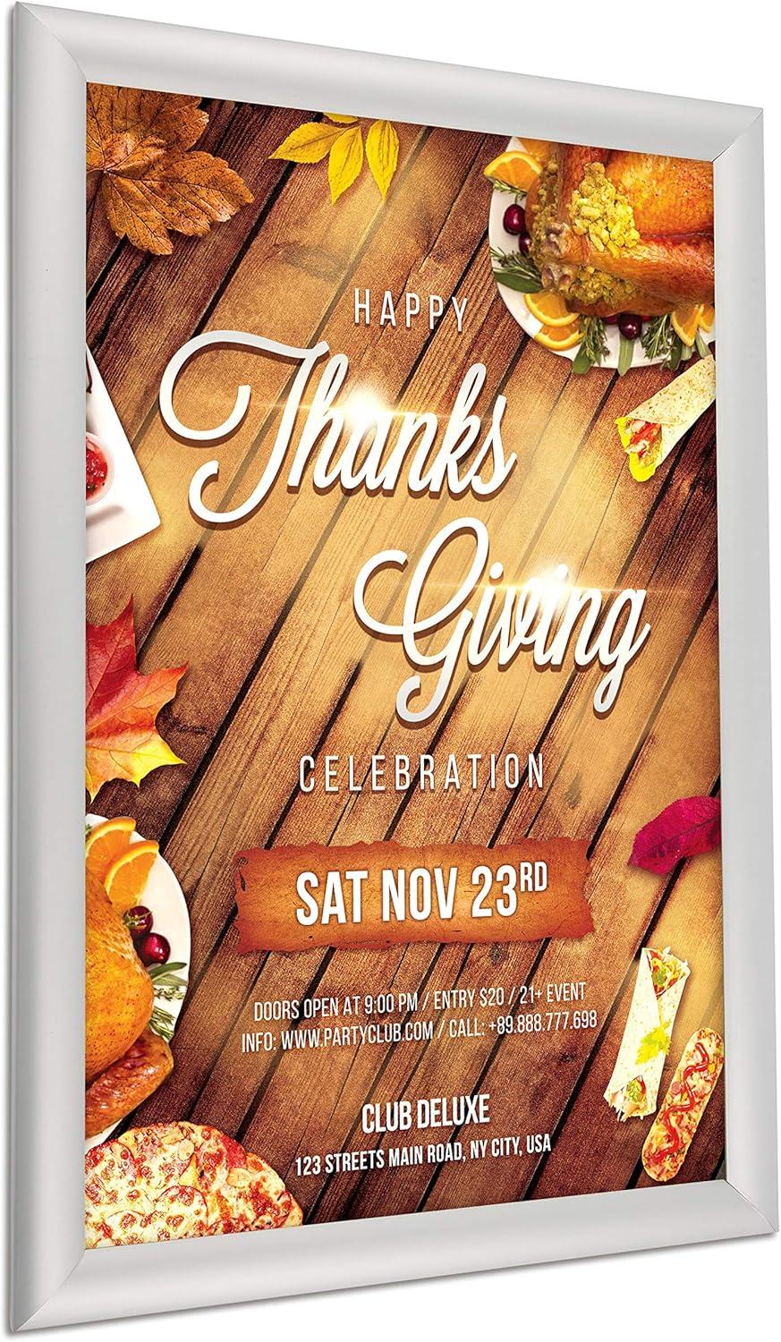 MT Displays Weatherproof Outdoor Snap Poster Frame