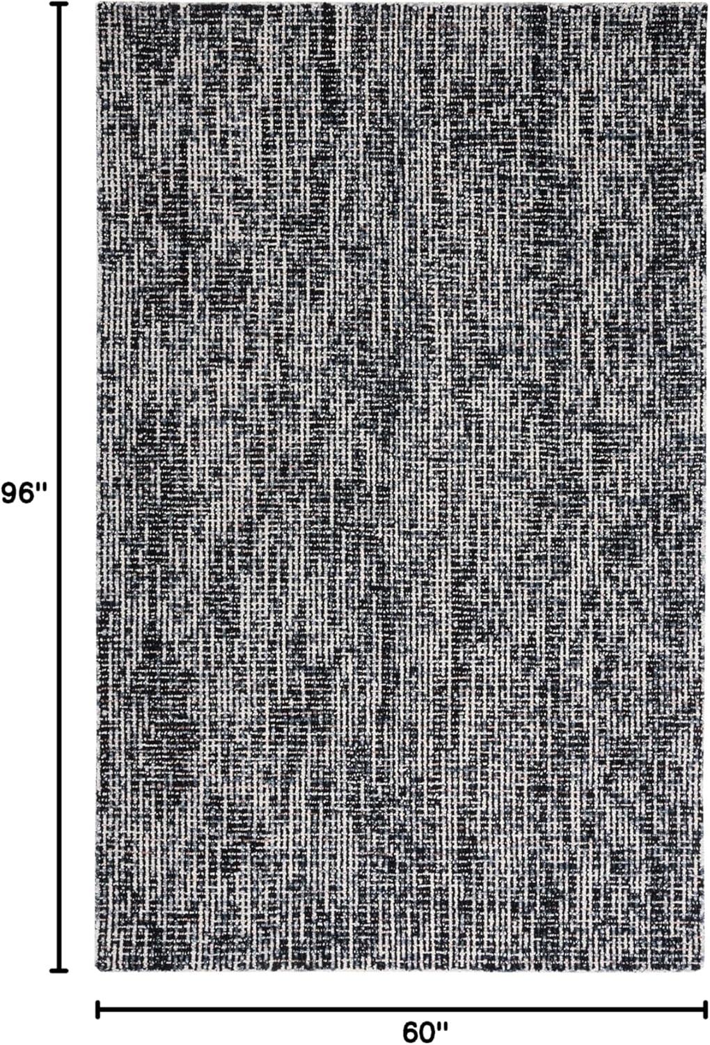 Abstract ABT468 Handmade Indoor Area Rug - Ivory/Light Gray - 5'x8' - Safavieh