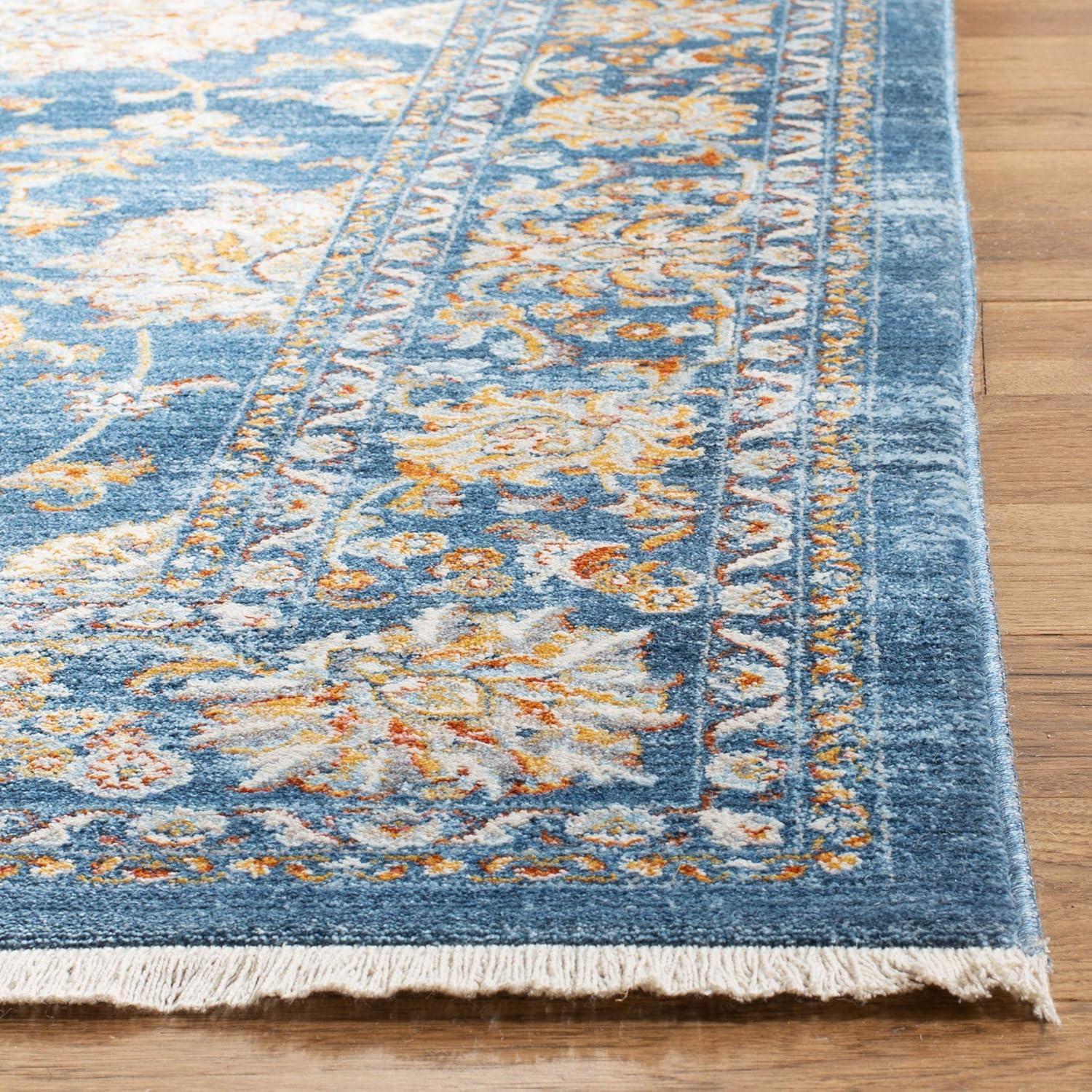 Vintage Persian VTP469 Power Loomed Indoor Runner Rug - Turquoise/Multi - 2'2"x10' - Safavieh