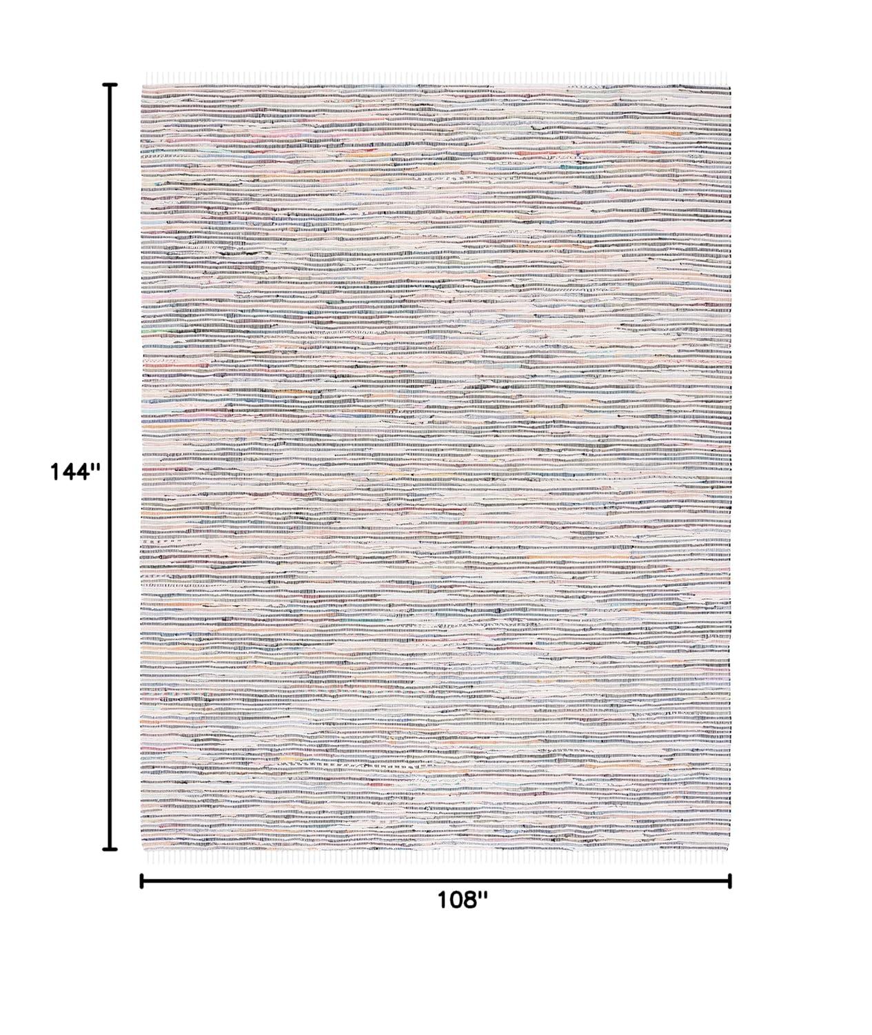 Rag Rug RAR125 Hand Woven Indoor Area Rug - Light Blue/Multi - 8'9"x11'9" - Safavieh.