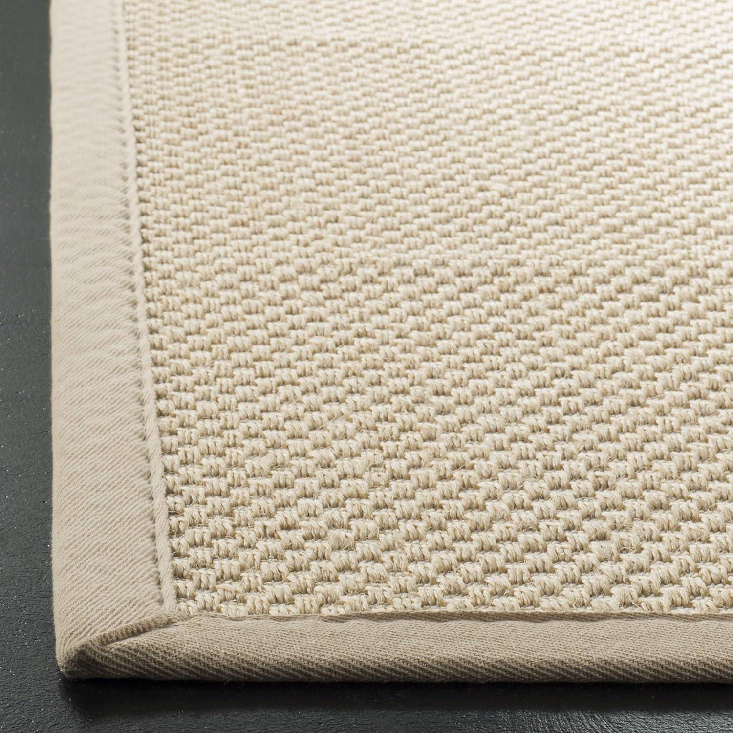 Natural Fiber NF150 Power Loomed Indoor Area Rug - Ivory/Light Beige - 4'x6' - Safavieh