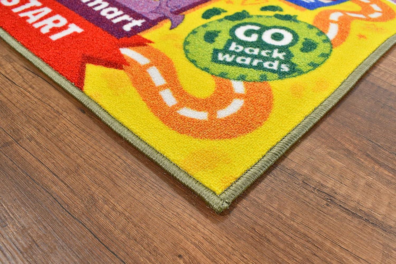 KC Cubs Looney Tunes Hopscotch Number Educational Learning Fun Game Non Slip Kids Rug Classroom Playroom
