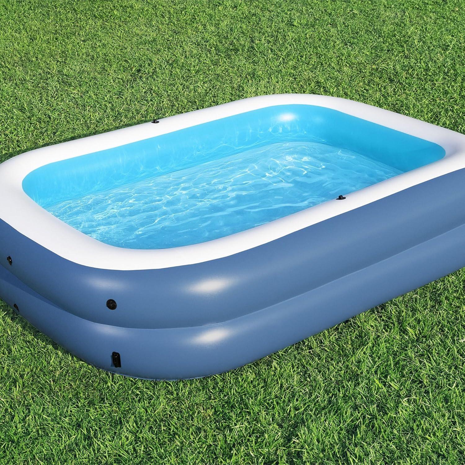 Bestway Plastic Rectangle Inflatable Pool 55'' H x 70'' W x 100'' L