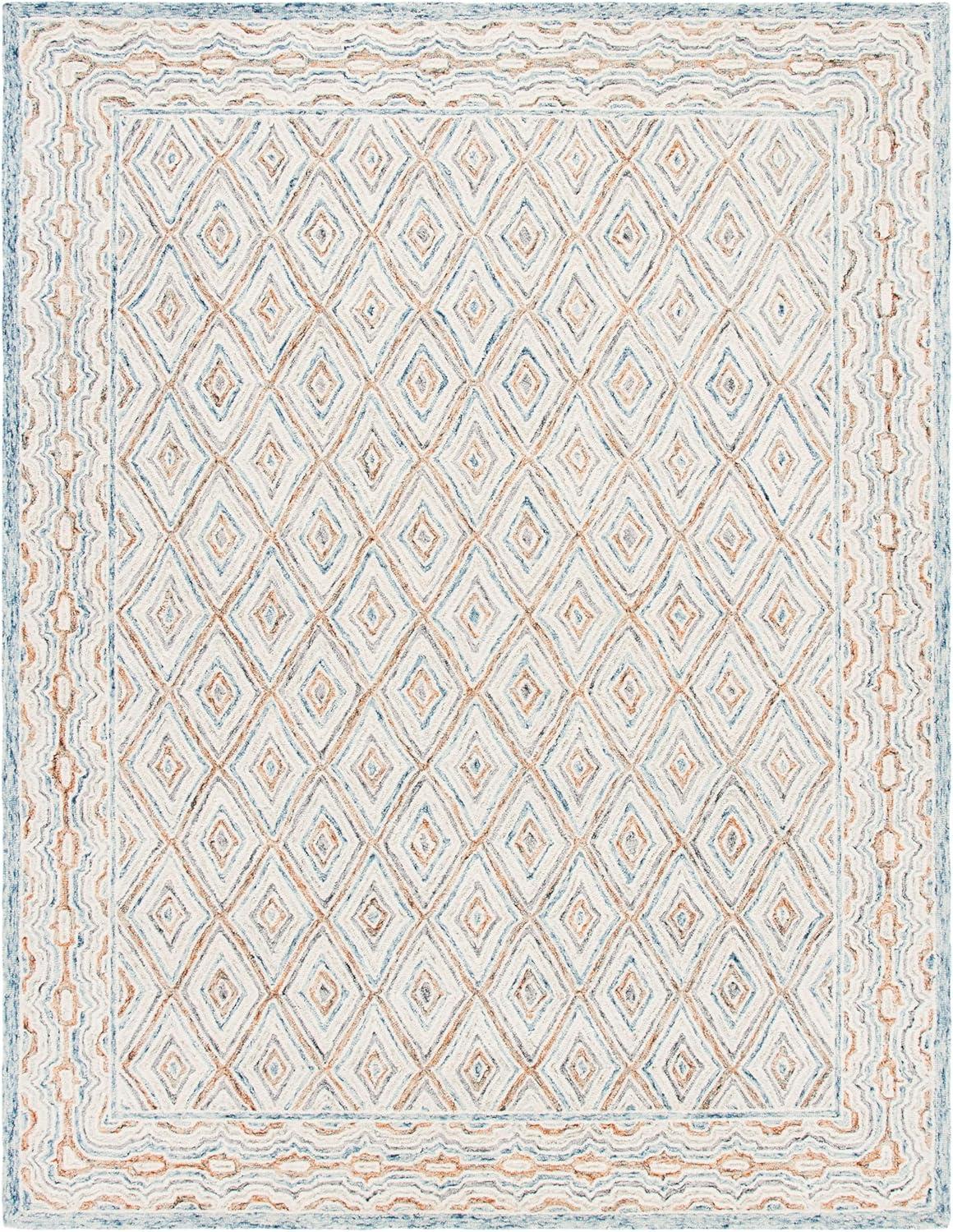 Capri CPR217 Hand Tufted Area Rug - Navy - 8'x10' - Safavieh.
