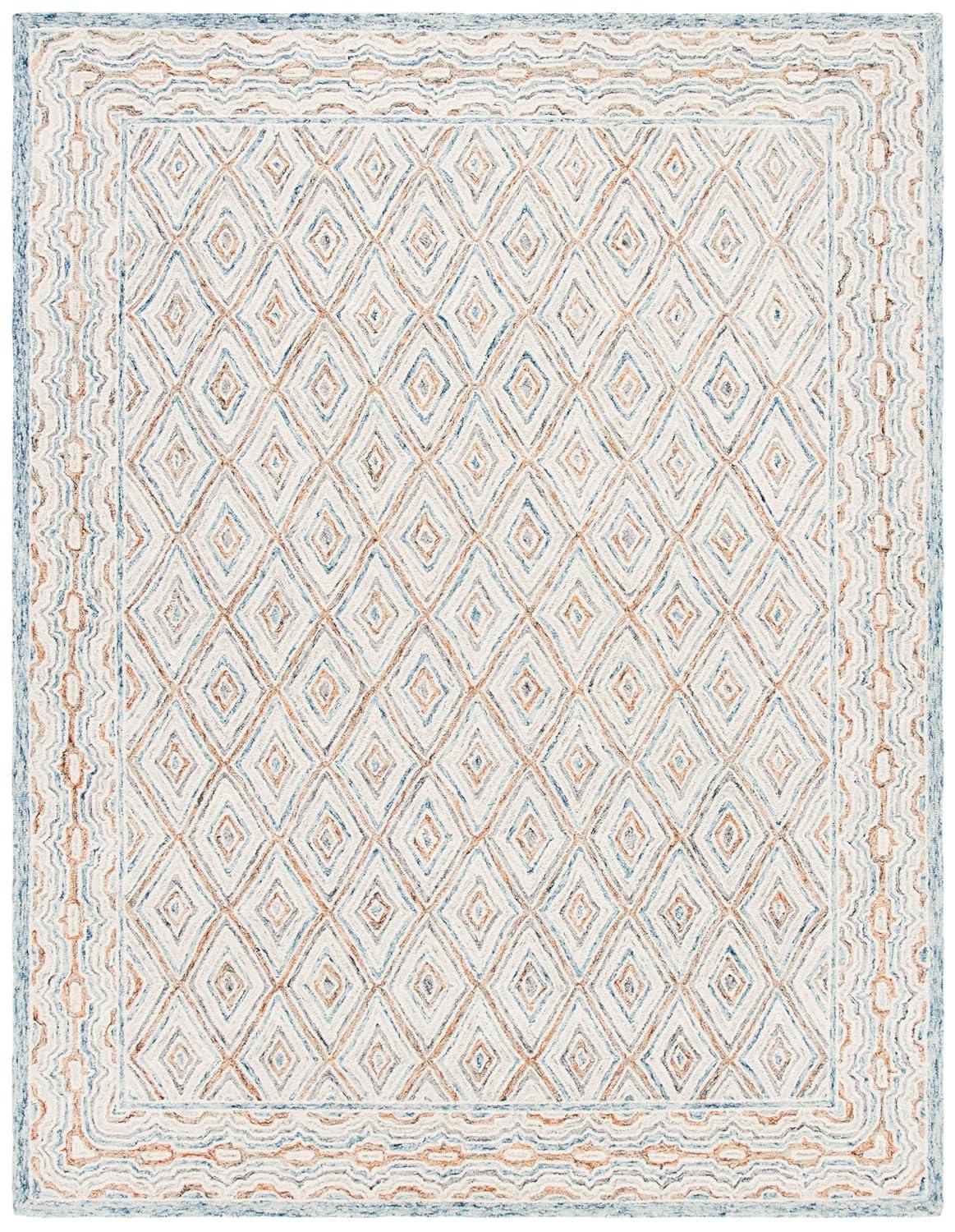 Capri CPR217 Hand Tufted Area Rug - Navy - 8'x10' - Safavieh.