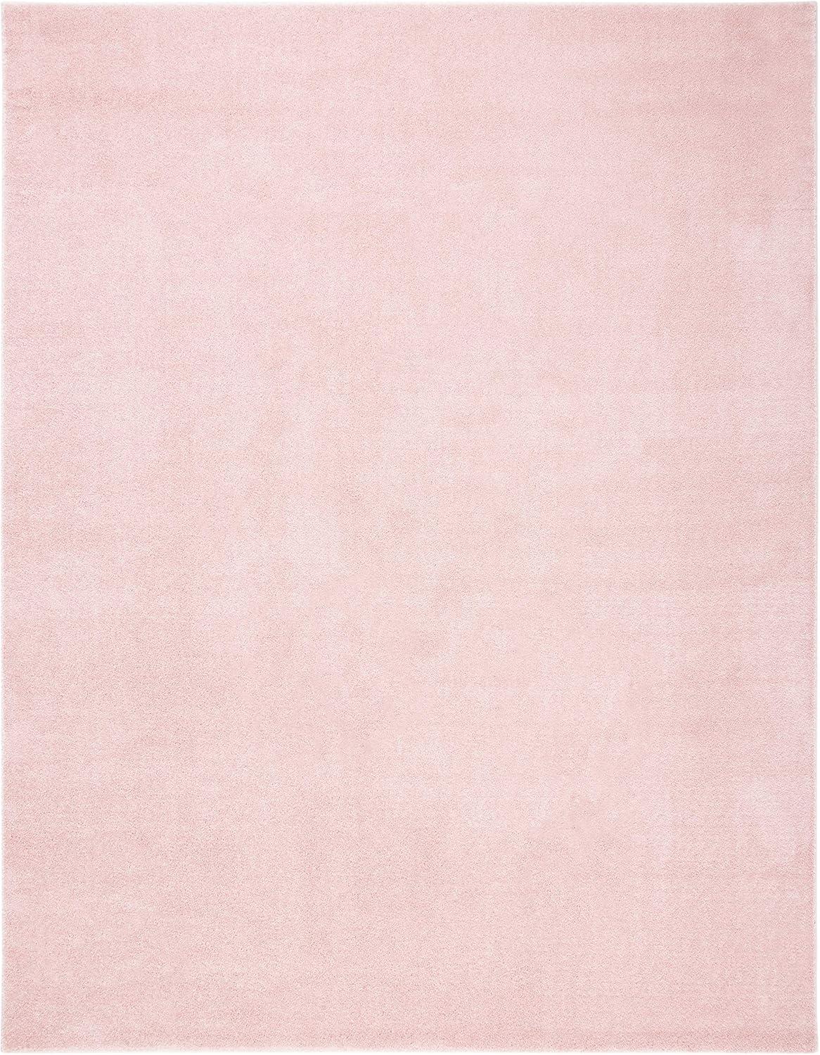 SAFAVIEH Plain and Solid Carleen Solid Plush Area Rug, Pink, 5'5" x 7'7"