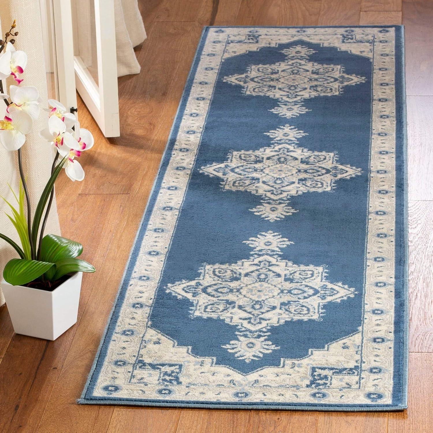 SAFAVIEH Brentwood Jameson Floral Bordered Area Rug, 12' x 15', Cream/Grey