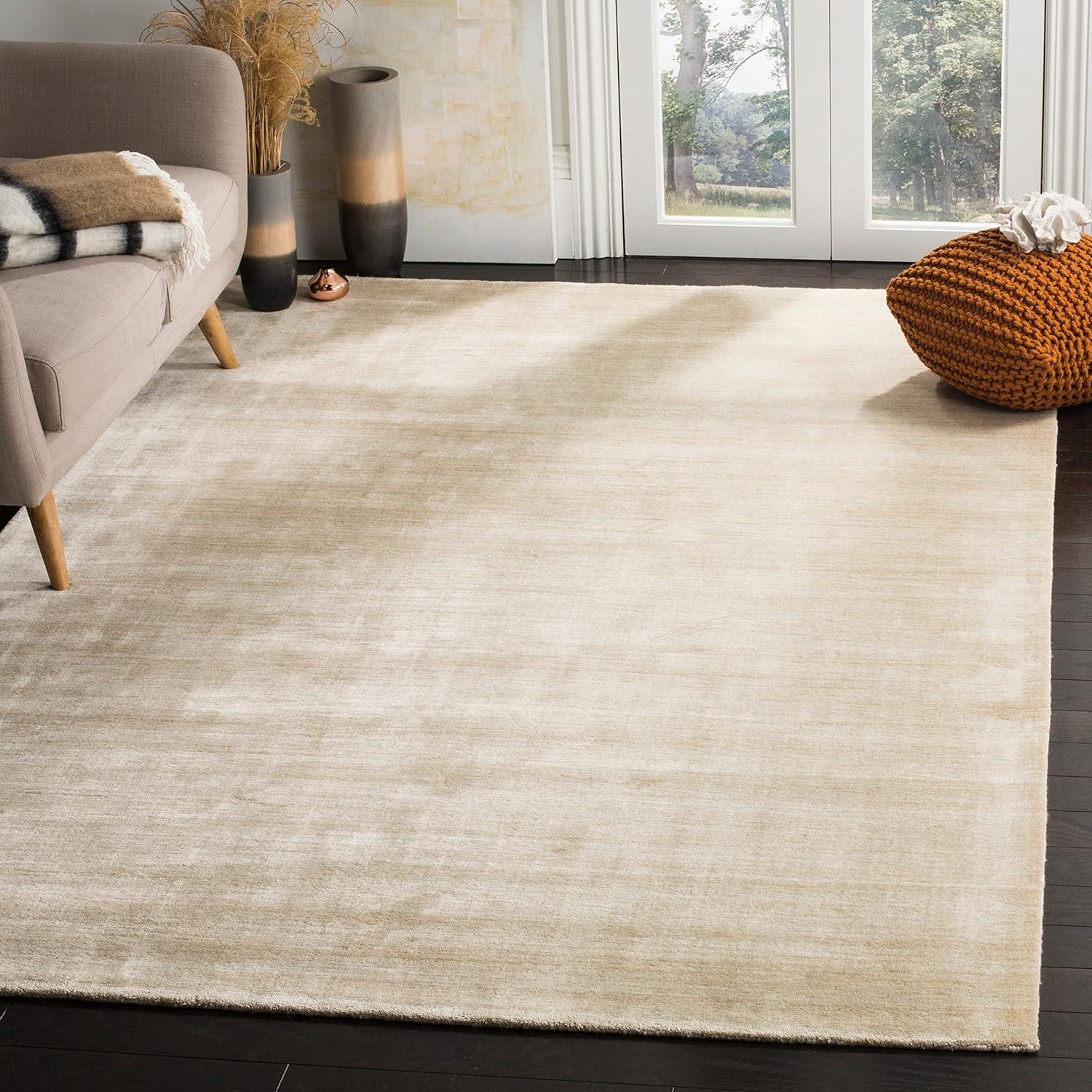 Hand-Knotted Silver Mirage 9' x 12' Wool-Blend Area Rug