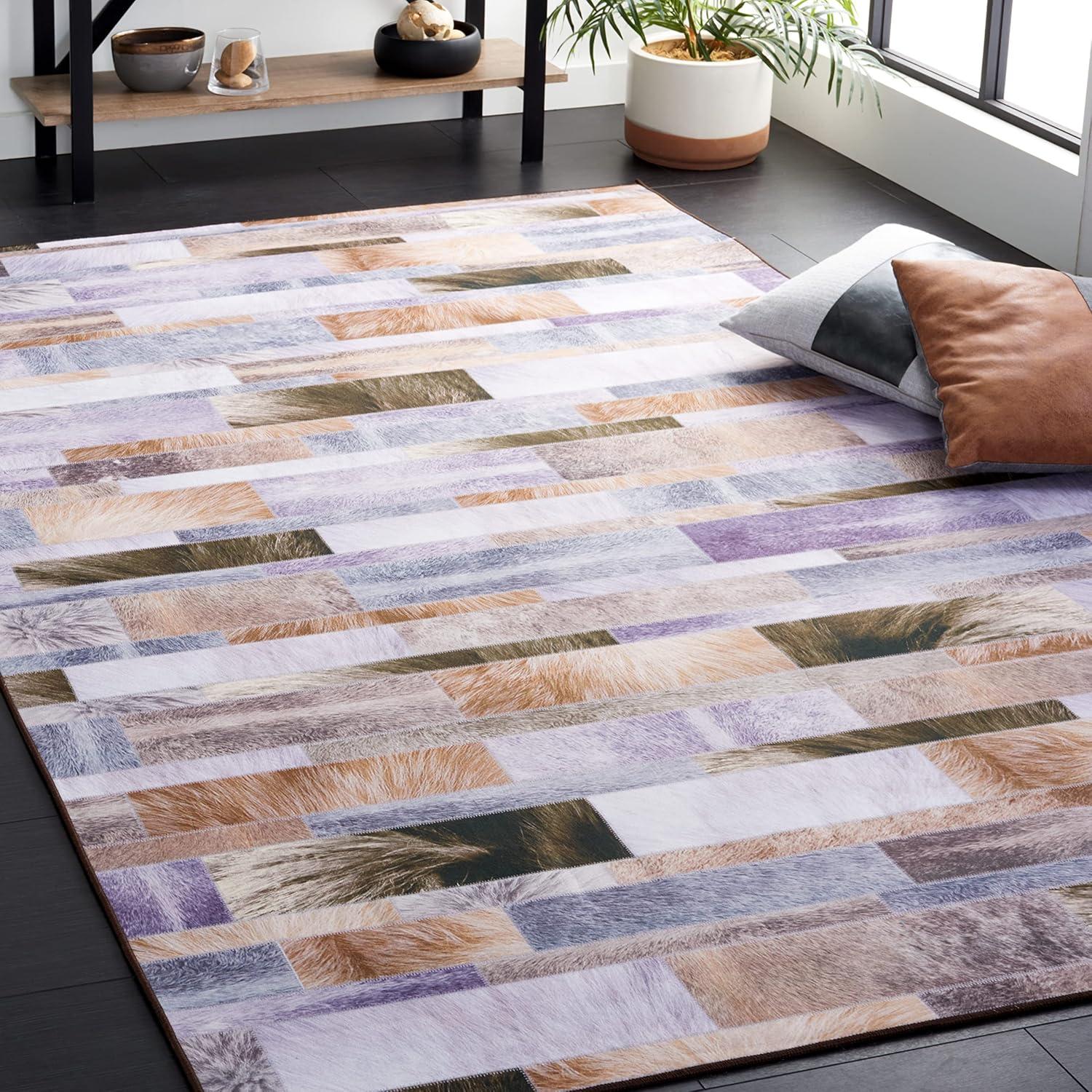 Faux Hide FAH515 Power Loomed Machine Washable Area Rug  - Safavieh