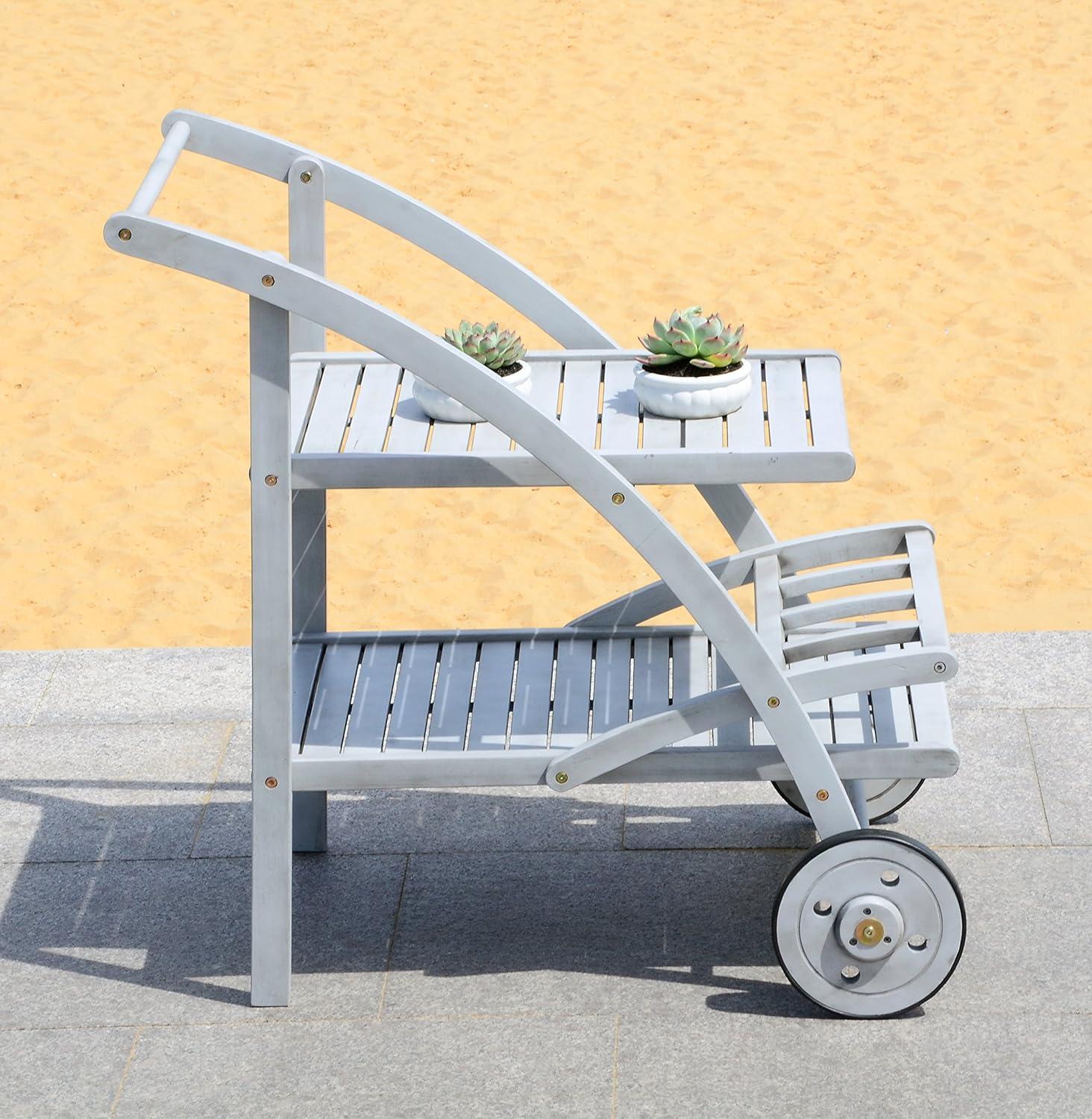 Lodi Outdoor Tea Cart  - Safavieh